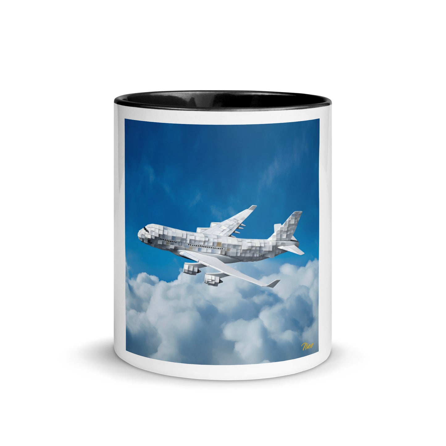 Frequent Flyer Miles Series Print #5 Mug with Color Inside