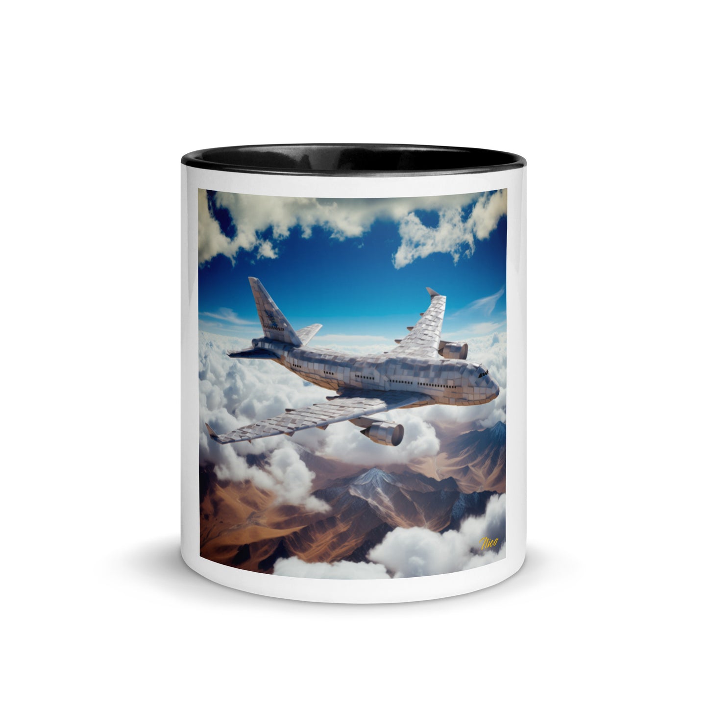 Frequent Flyer Miles Series Print #9 Mug with Color Inside