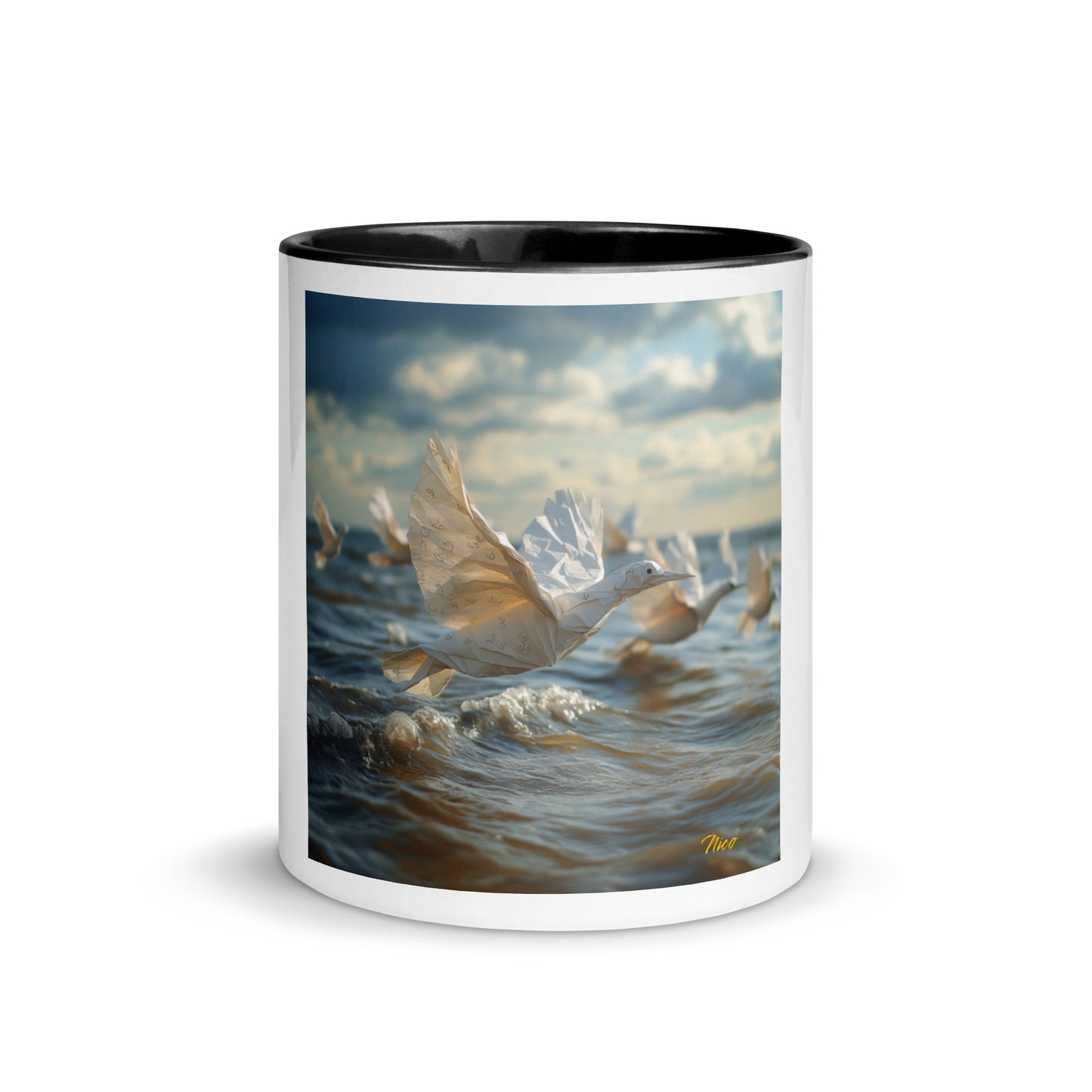 By The Seaside Series Print #8 - Mug with Color Inside