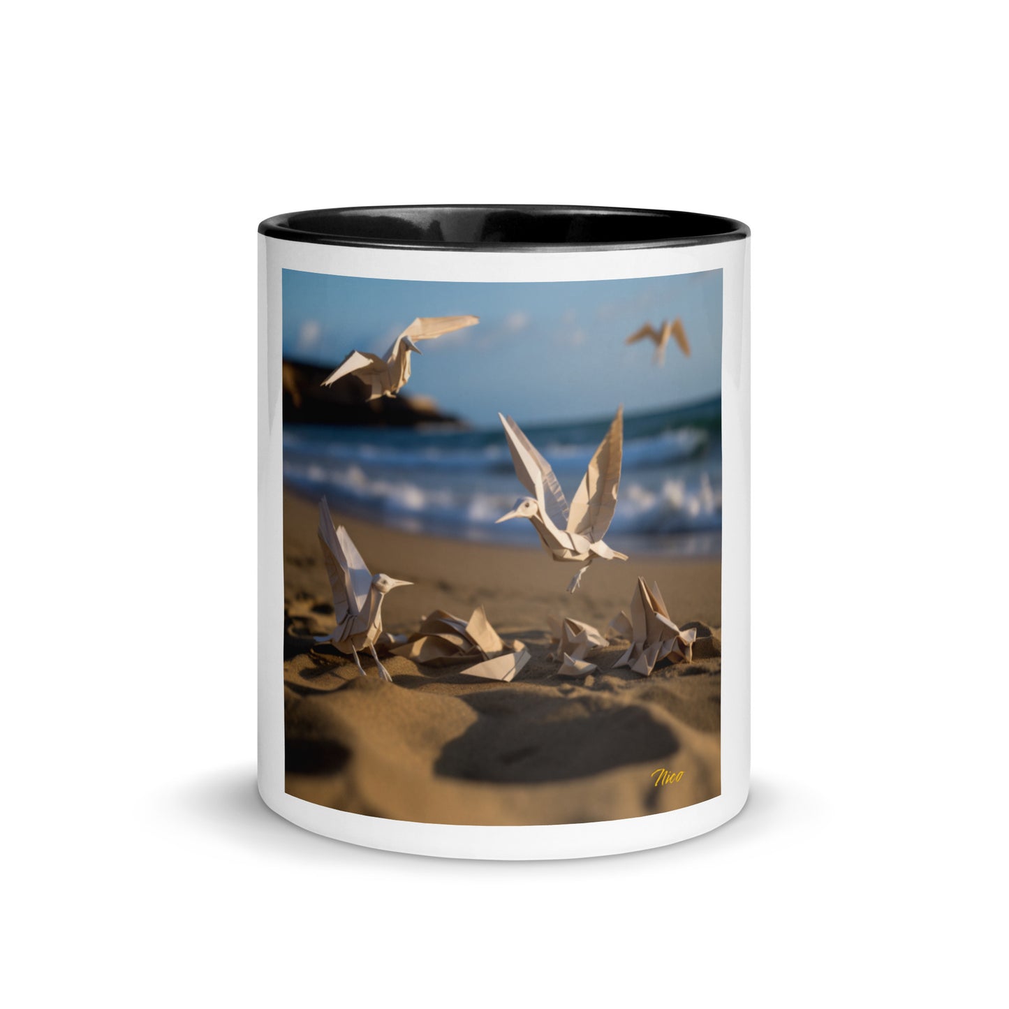 By The Seaside Series Print #7 - Mug with Color Inside