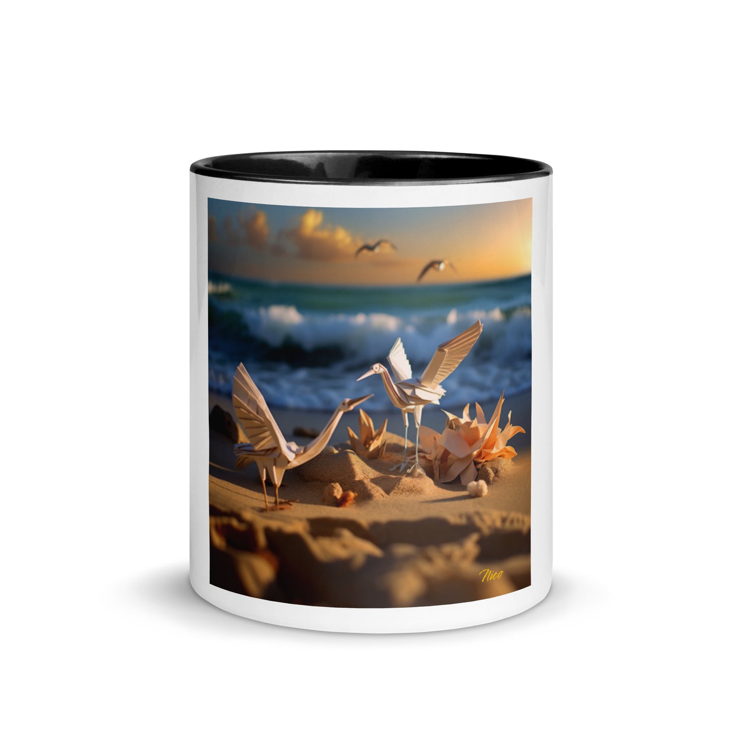 By The Seaside Series Print #3 - Mug with Color Inside