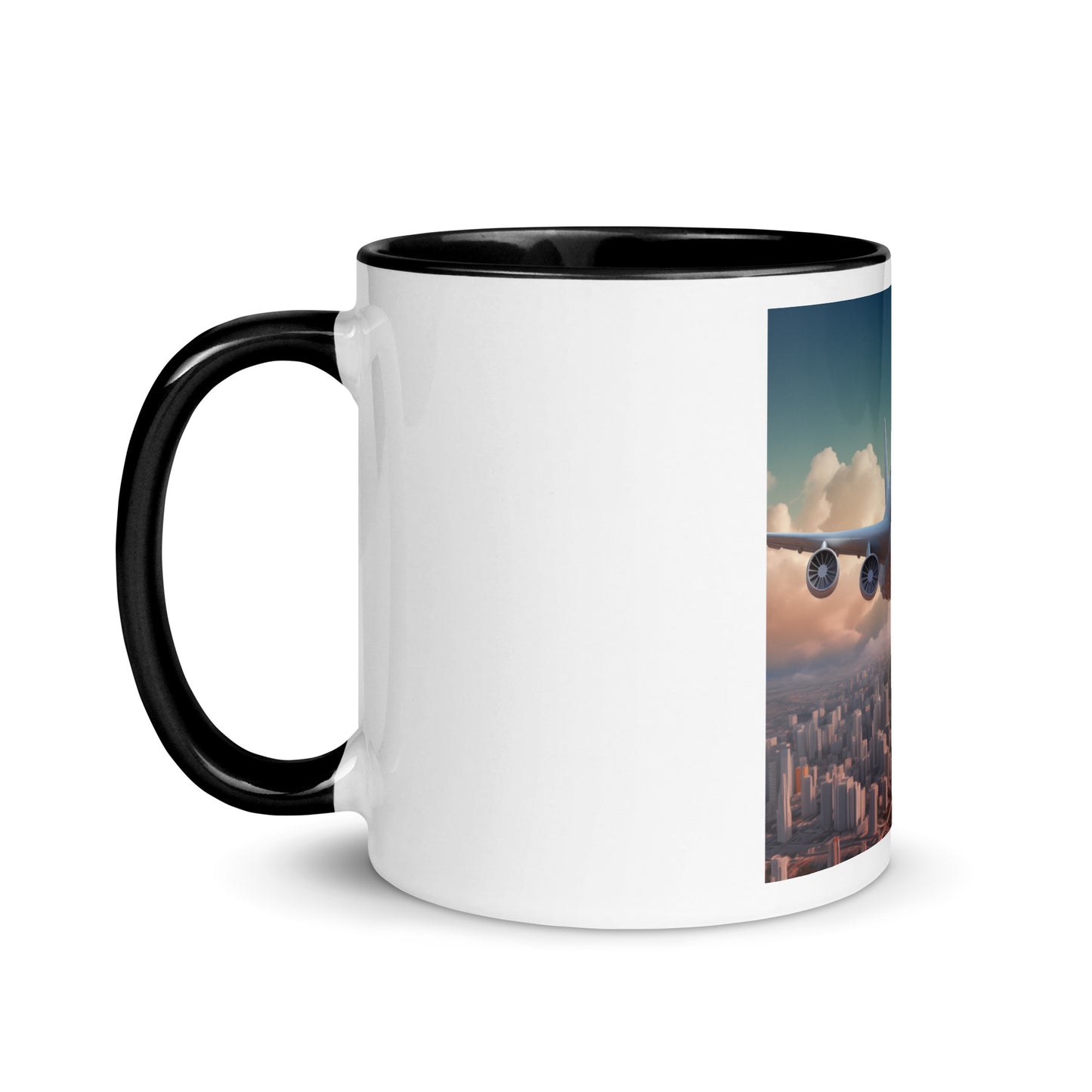 Frequent Flyer Miles Series Print #1 Mug with Color Inside