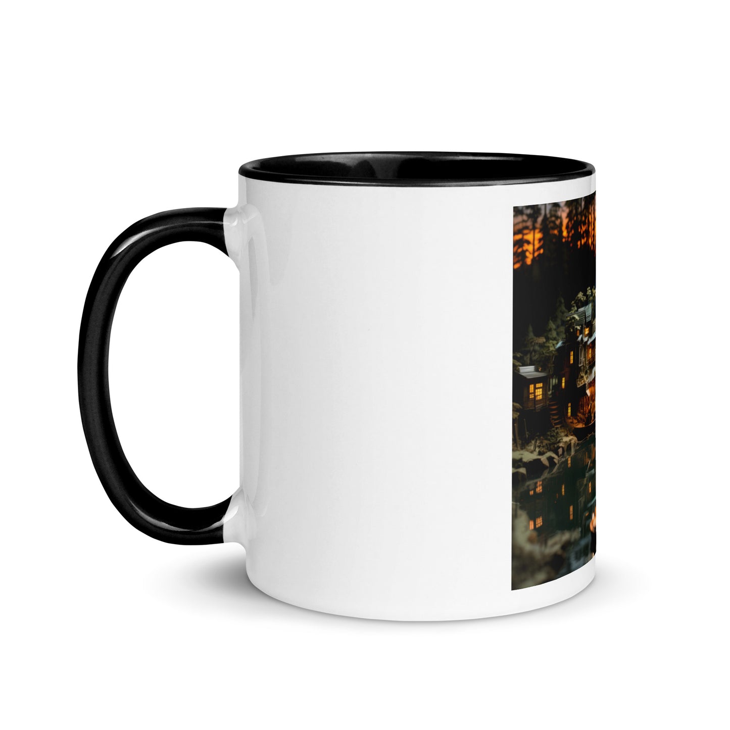 Born On A Bayou Print #2 Mug with Color Inside