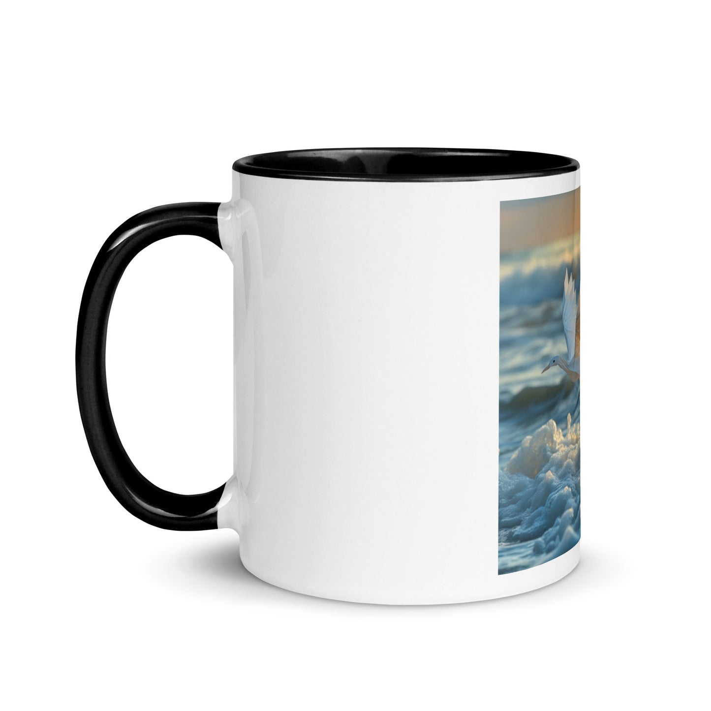 By The Seaside Series Print #5 Mug with Color Inside