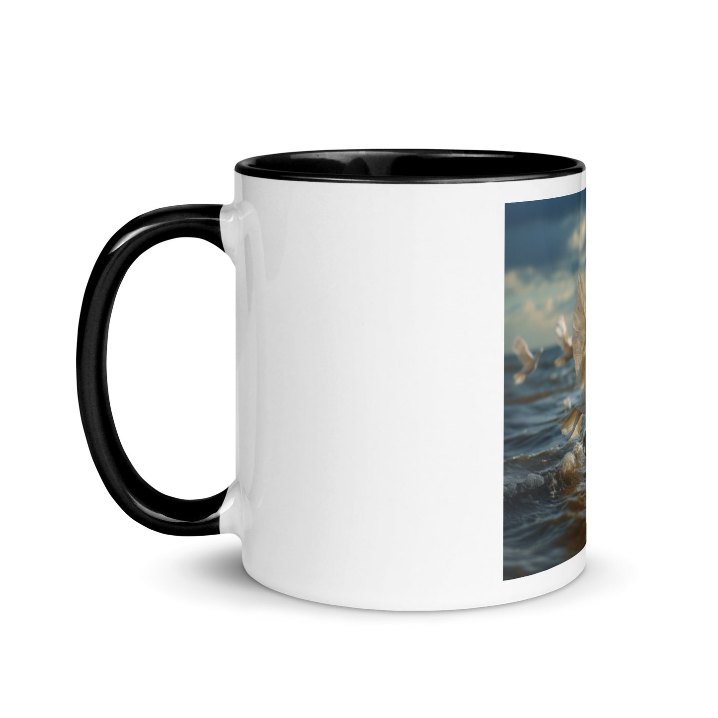 By The Seaside Series Print #8 - Mug with Color Inside