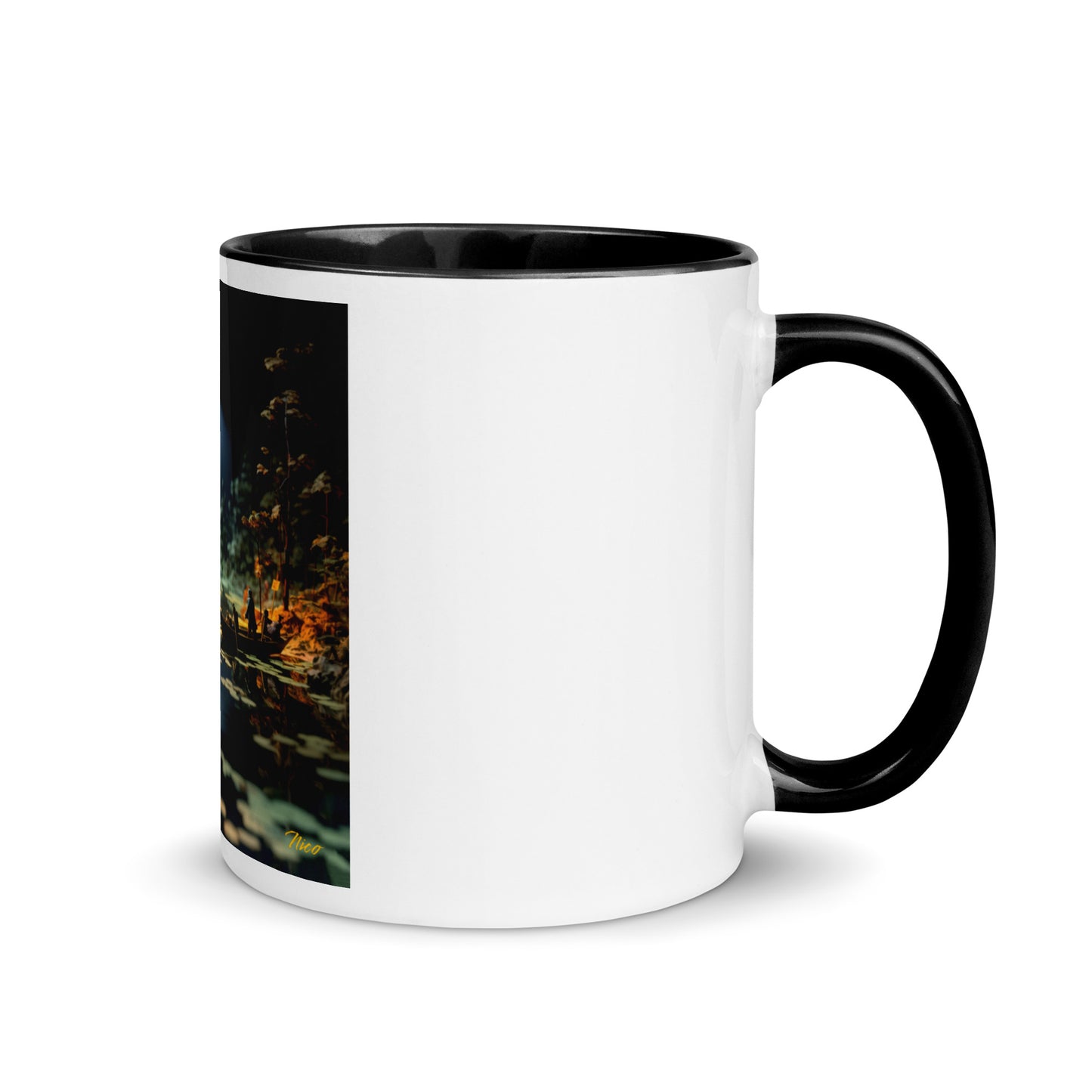 Born On A Bayou Print #3 Mug with Color Inside