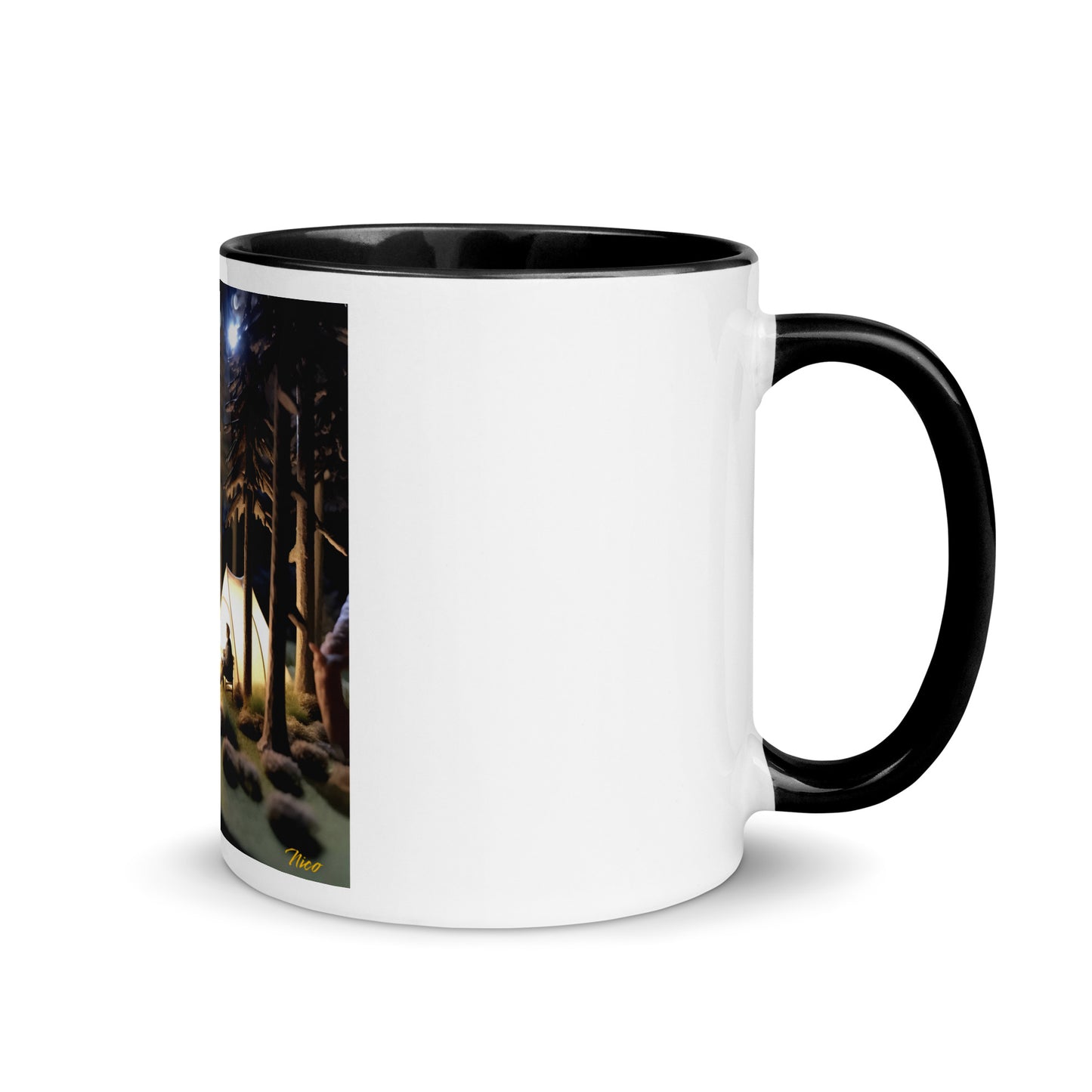 Under The Starry Skies Series Print #7 Mug with Color Inside