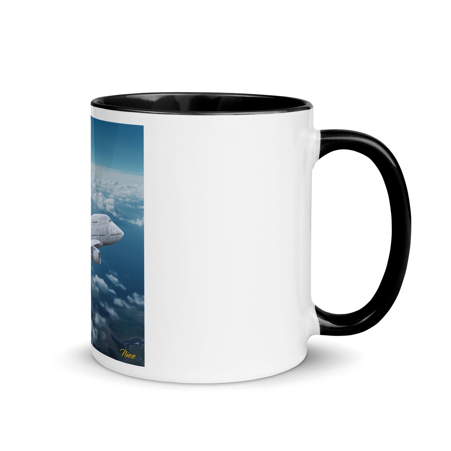 Frequent Flyer Miles Series Print #3 Mug with Color Inside