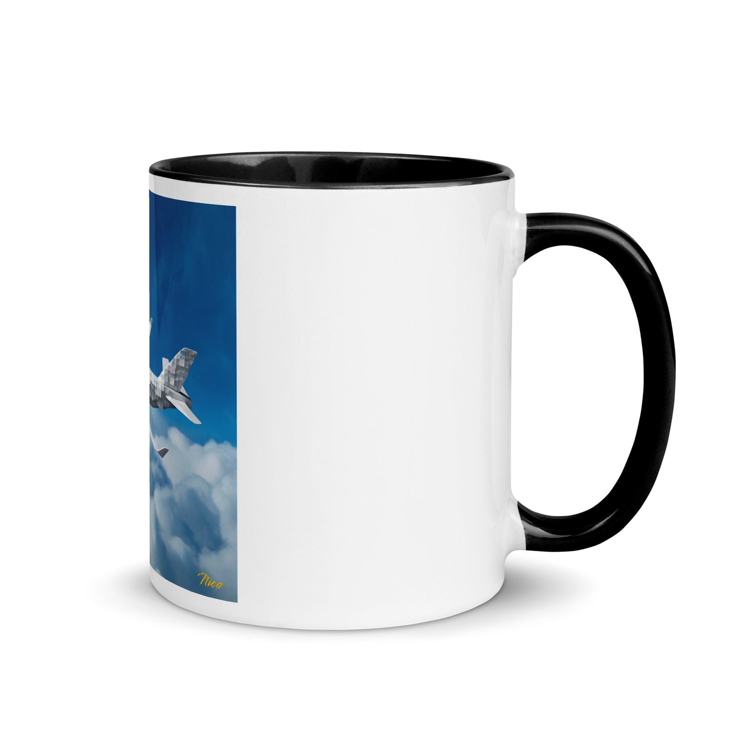 Frequent Flyer Miles Series Print #5 Mug with Color Inside