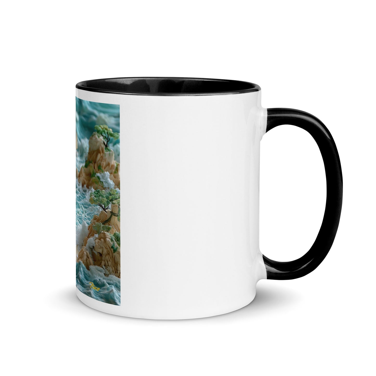 By The Seaside Series Print #9 - Mug with Color Inside