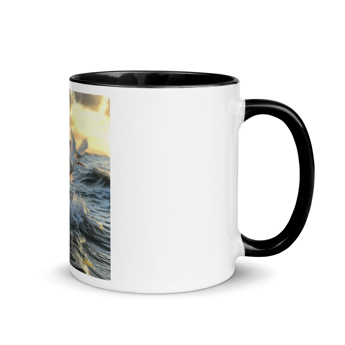 By The Seaside Series Print #10 - Mug with Color Inside