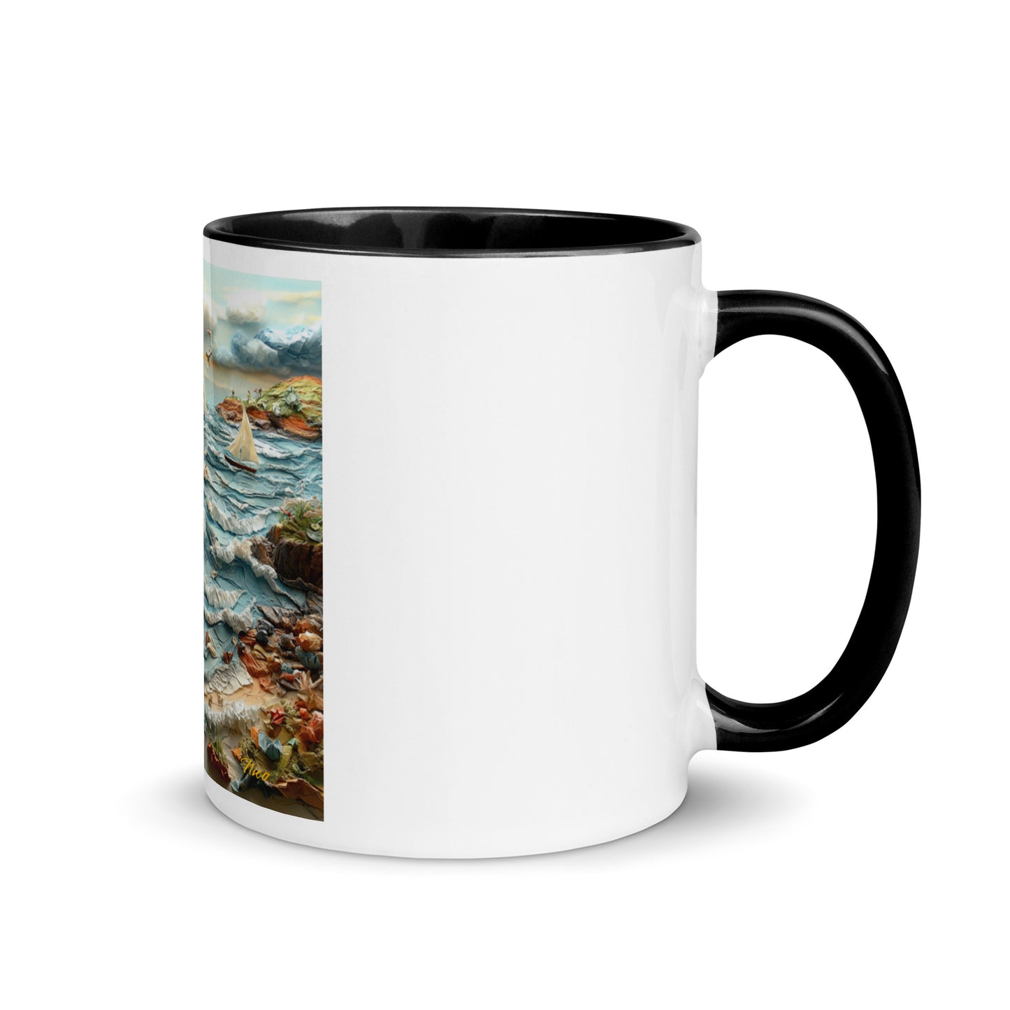 By The Seaside Series Print #2 - Mug with Color Inside