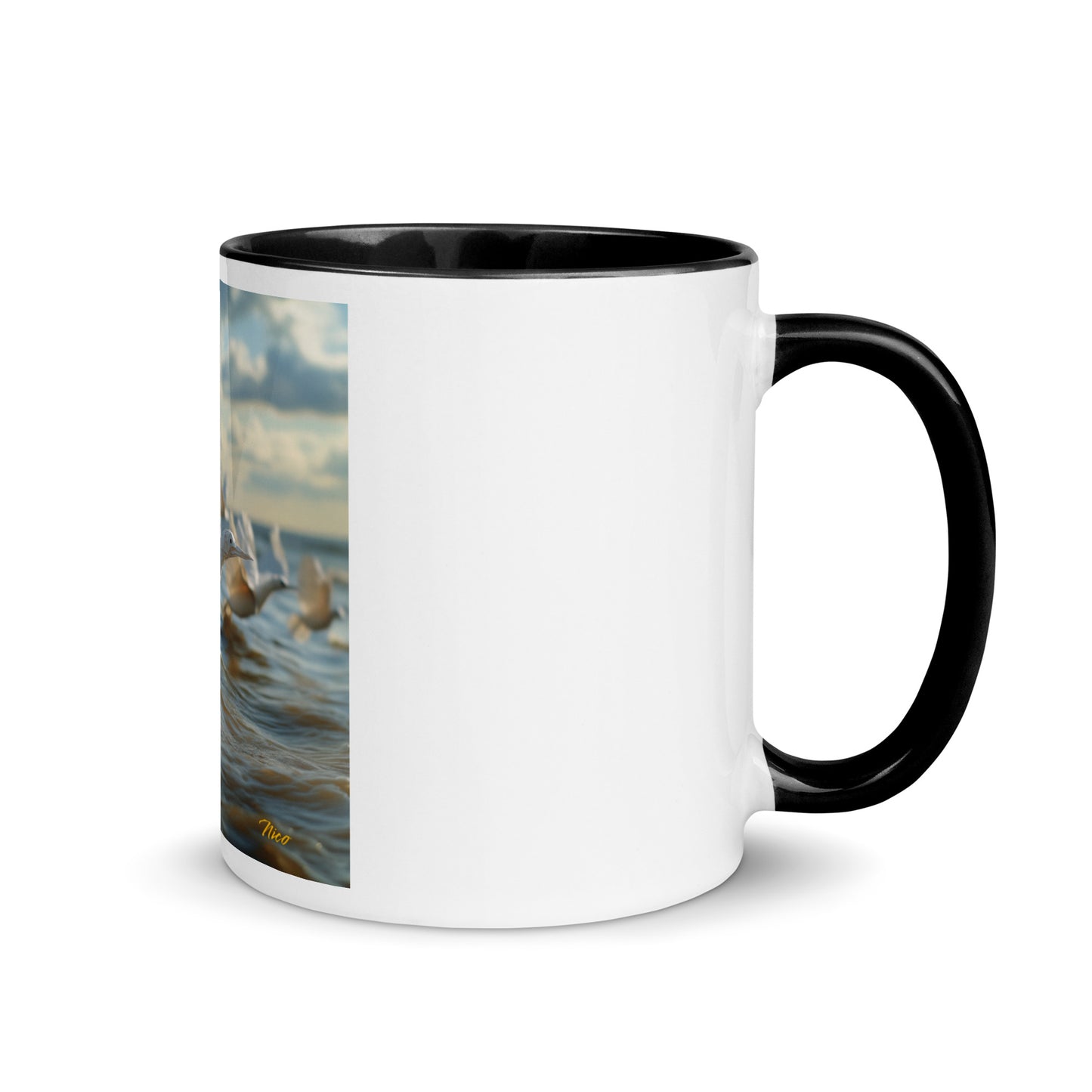 By The Seaside Series Print #8 - Mug with Color Inside