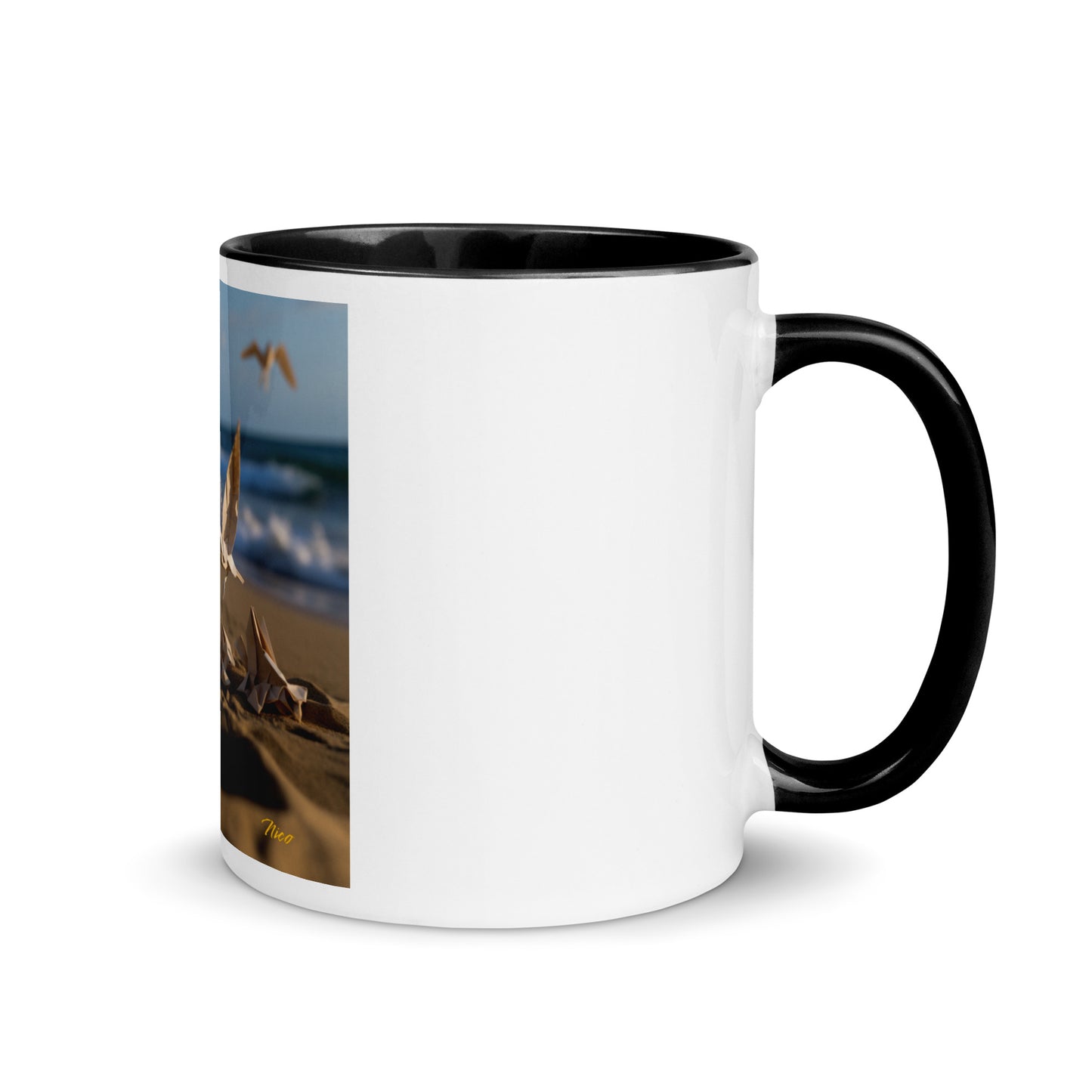 By The Seaside Series Print #7 - Mug with Color Inside