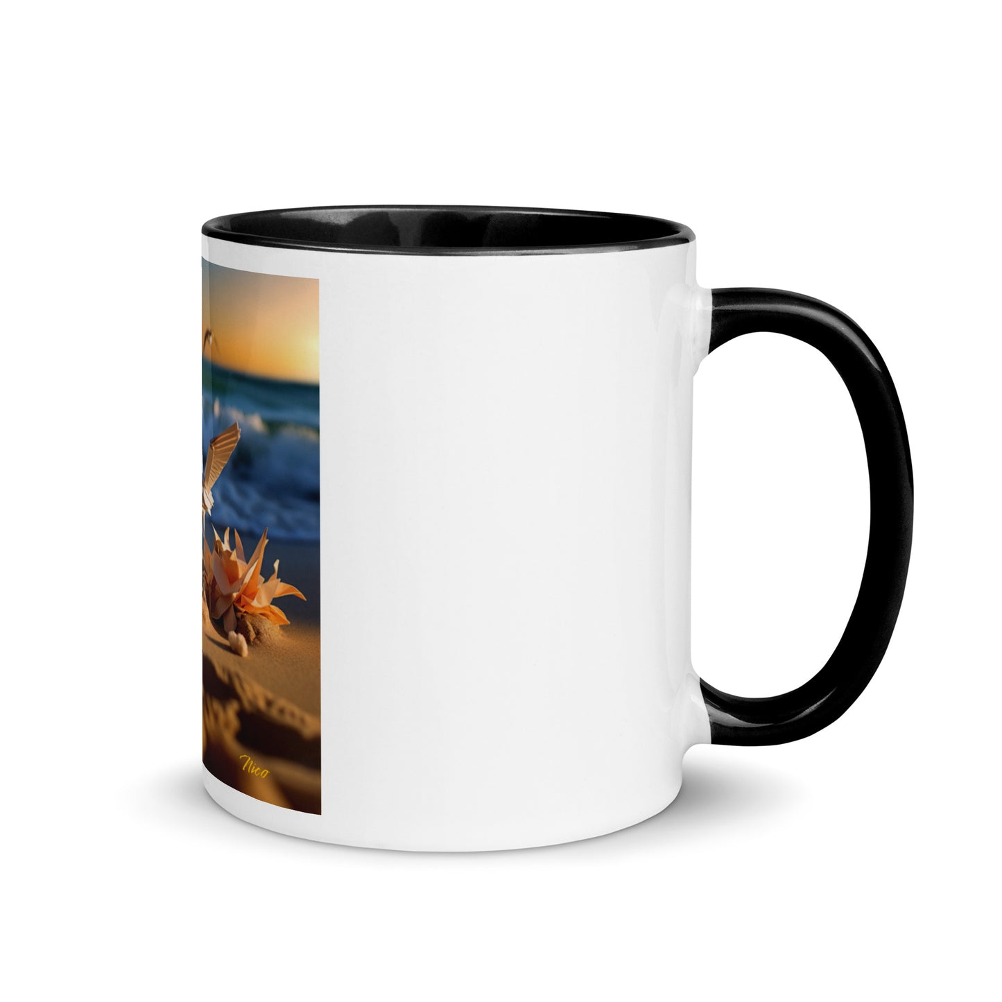 By The Seaside Series Print #3 - Mug with Color Inside