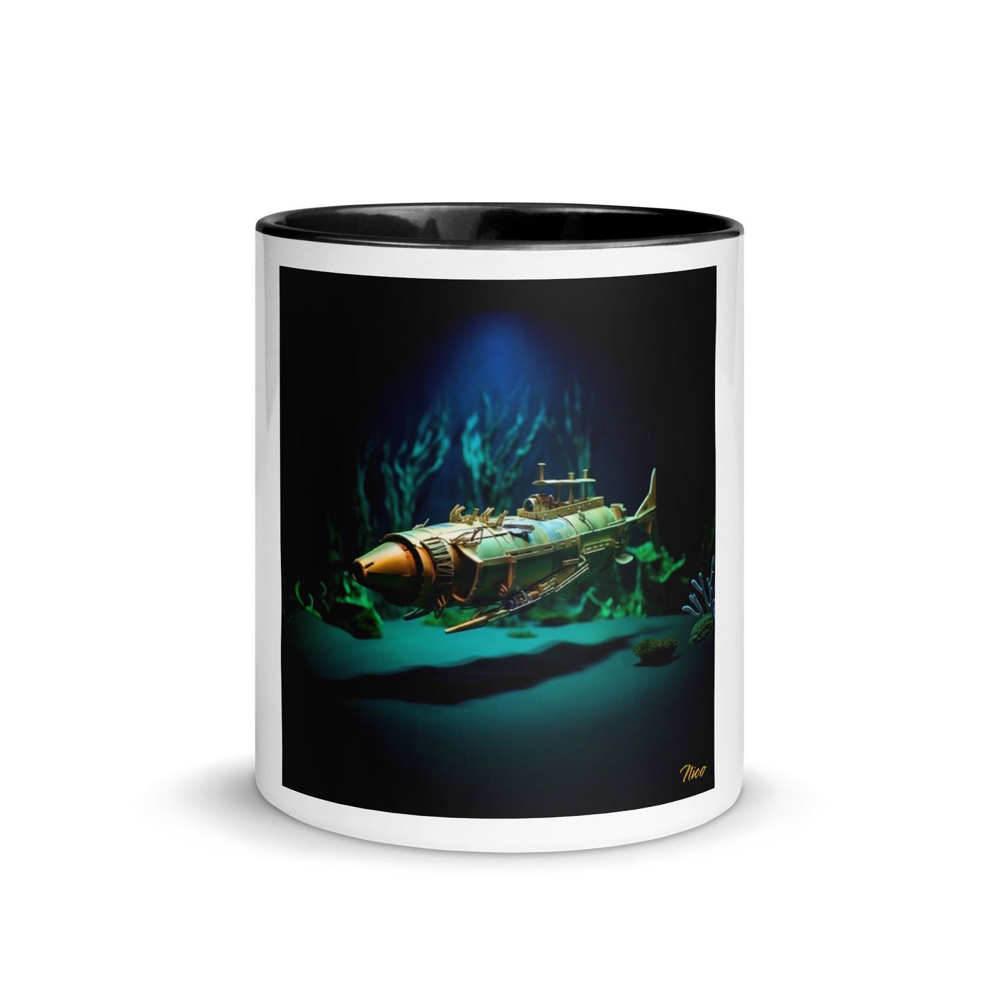 20,000 Leagues Under The Sea Series Print #6 - Mug with Color Inside