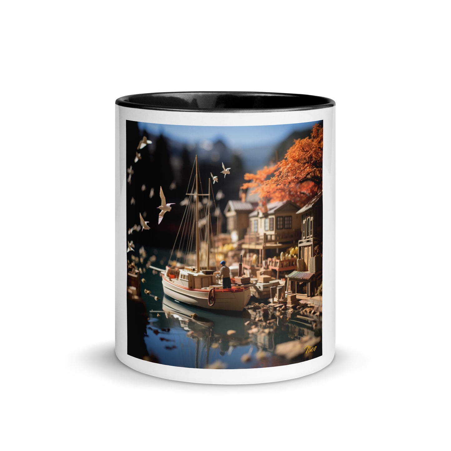 On The Docks By The Bay Series Print #1 - Mug with Color Inside