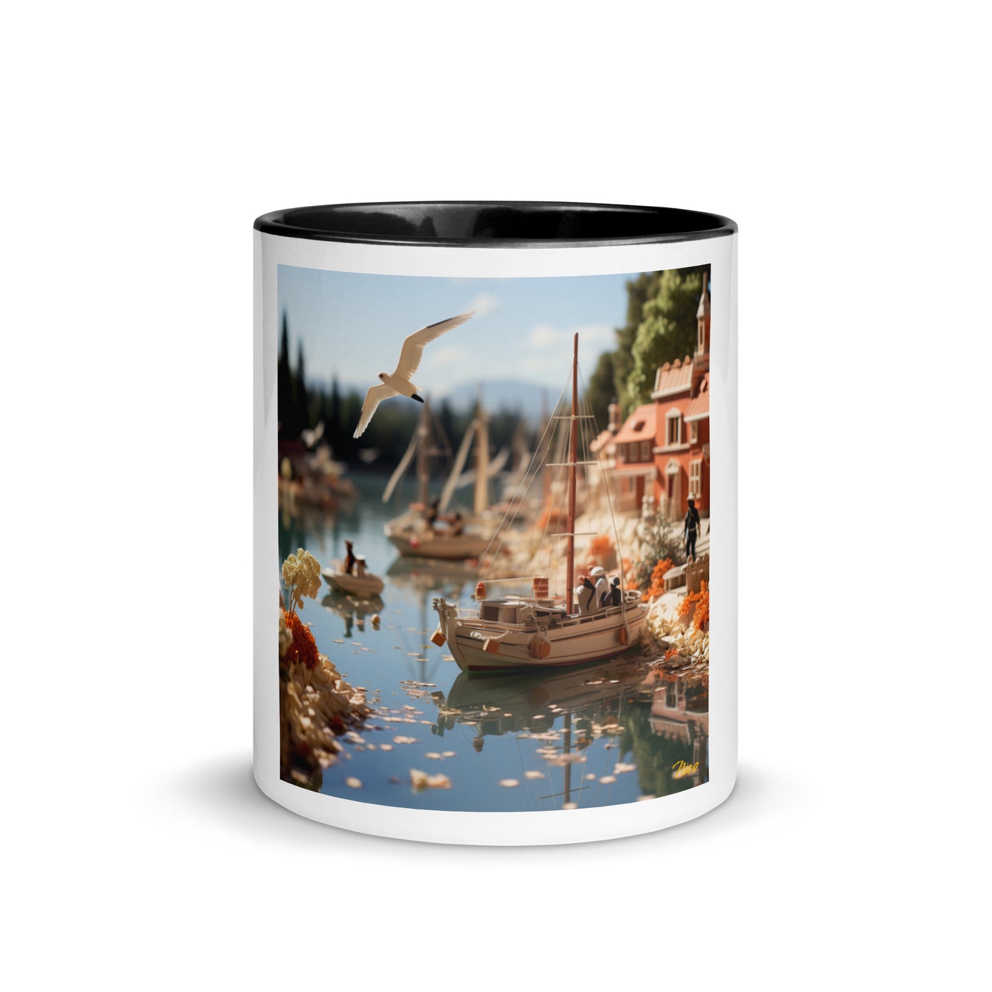 On The Docks By The Bay Series Print #6 - Mug with Color Inside