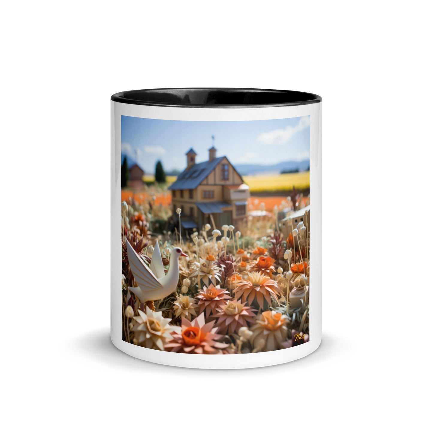 Meadow By The Farm Series Print #9 - Mug with Color Inside