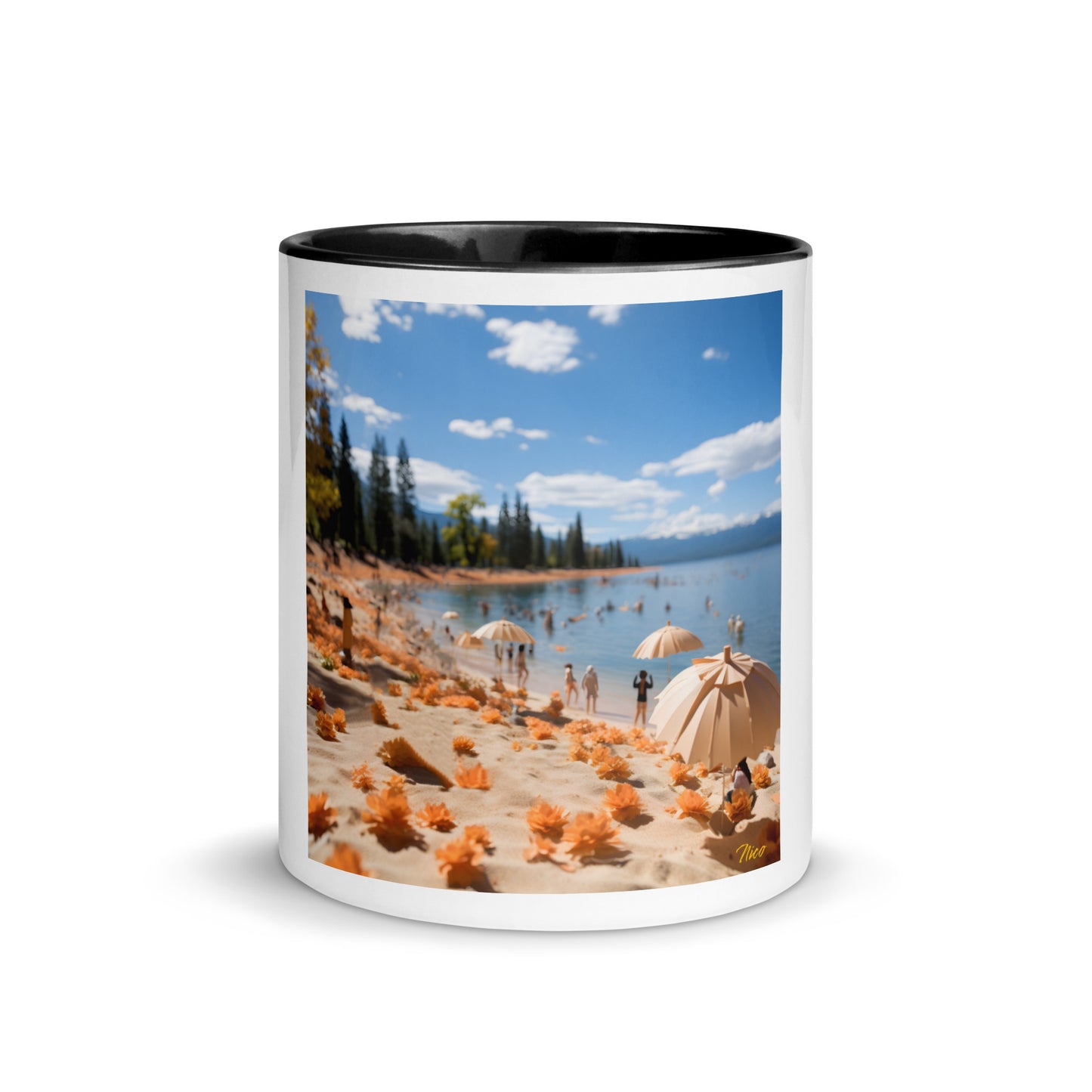 Atop The Mountain Lakeshore Series Print #8 - Mug with Color Inside