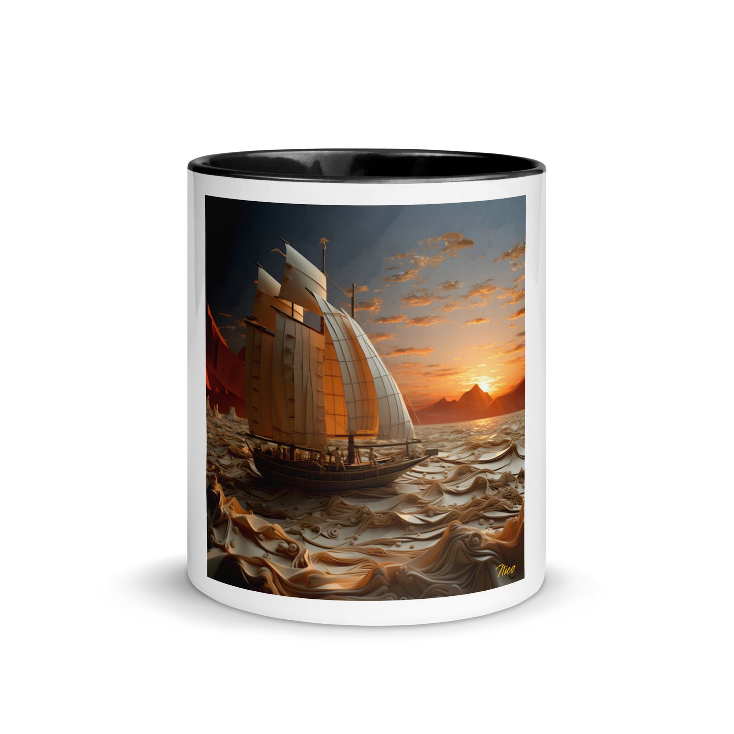 Into The Sunset Series Print #1 - Mug with Color Inside