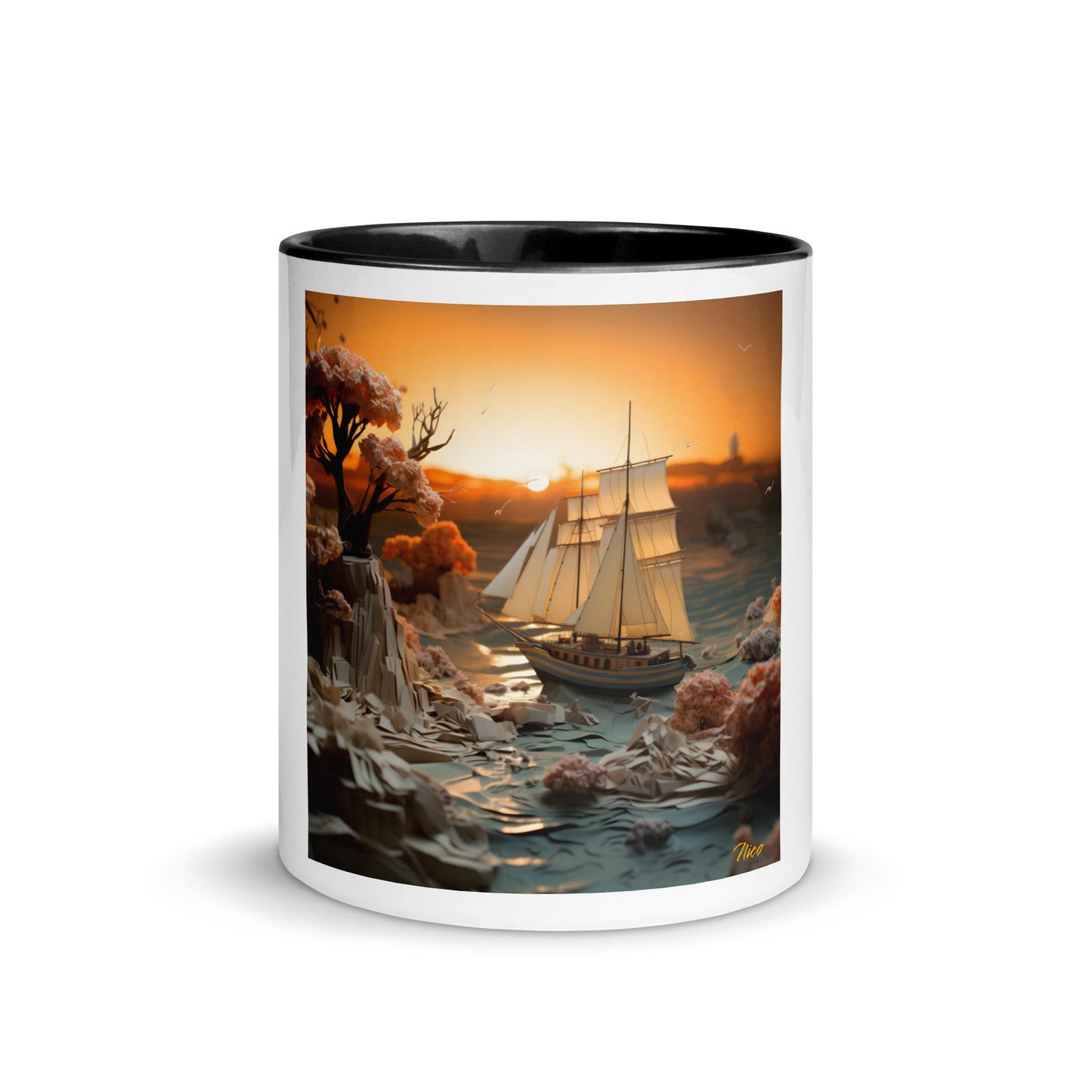 Into The Sunset Series Print #3 - Mug with Color Inside