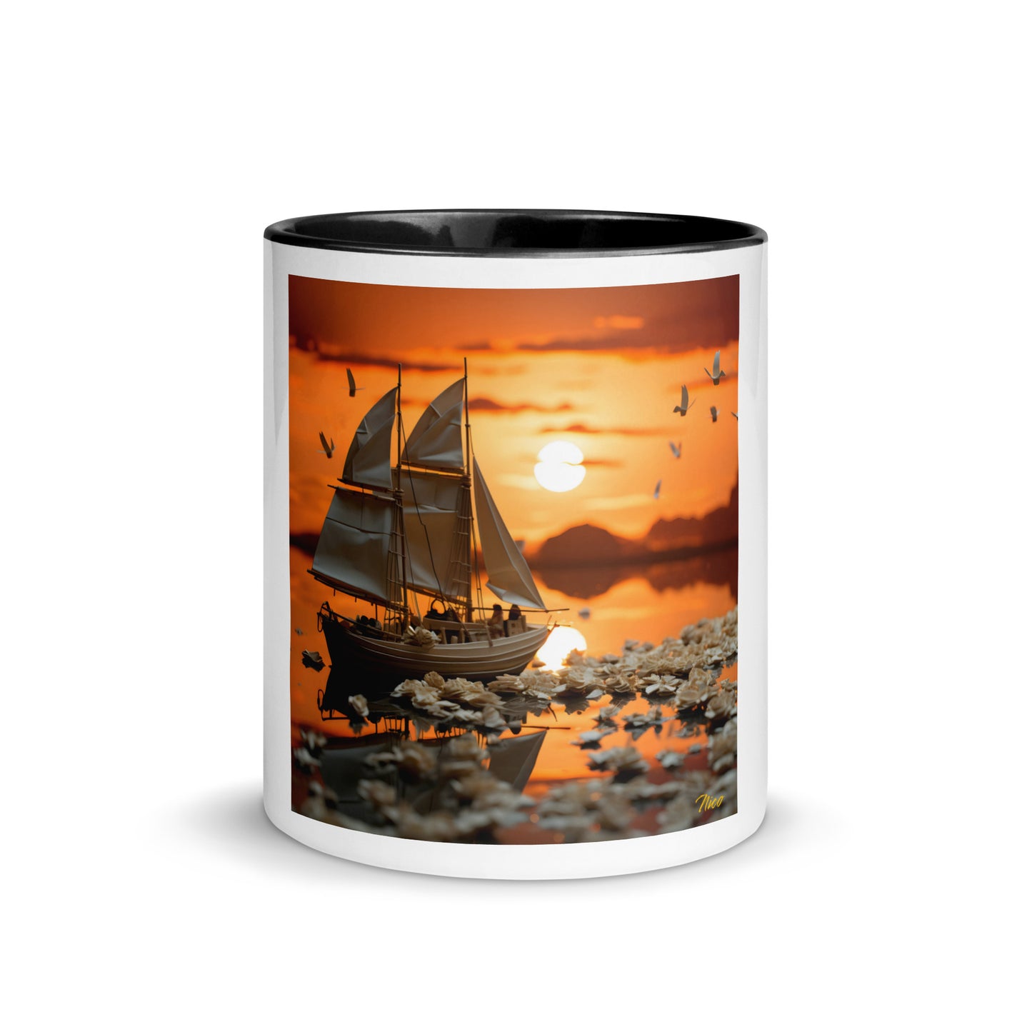 Into The Sunset Series Print #9 - Mug with Color Inside