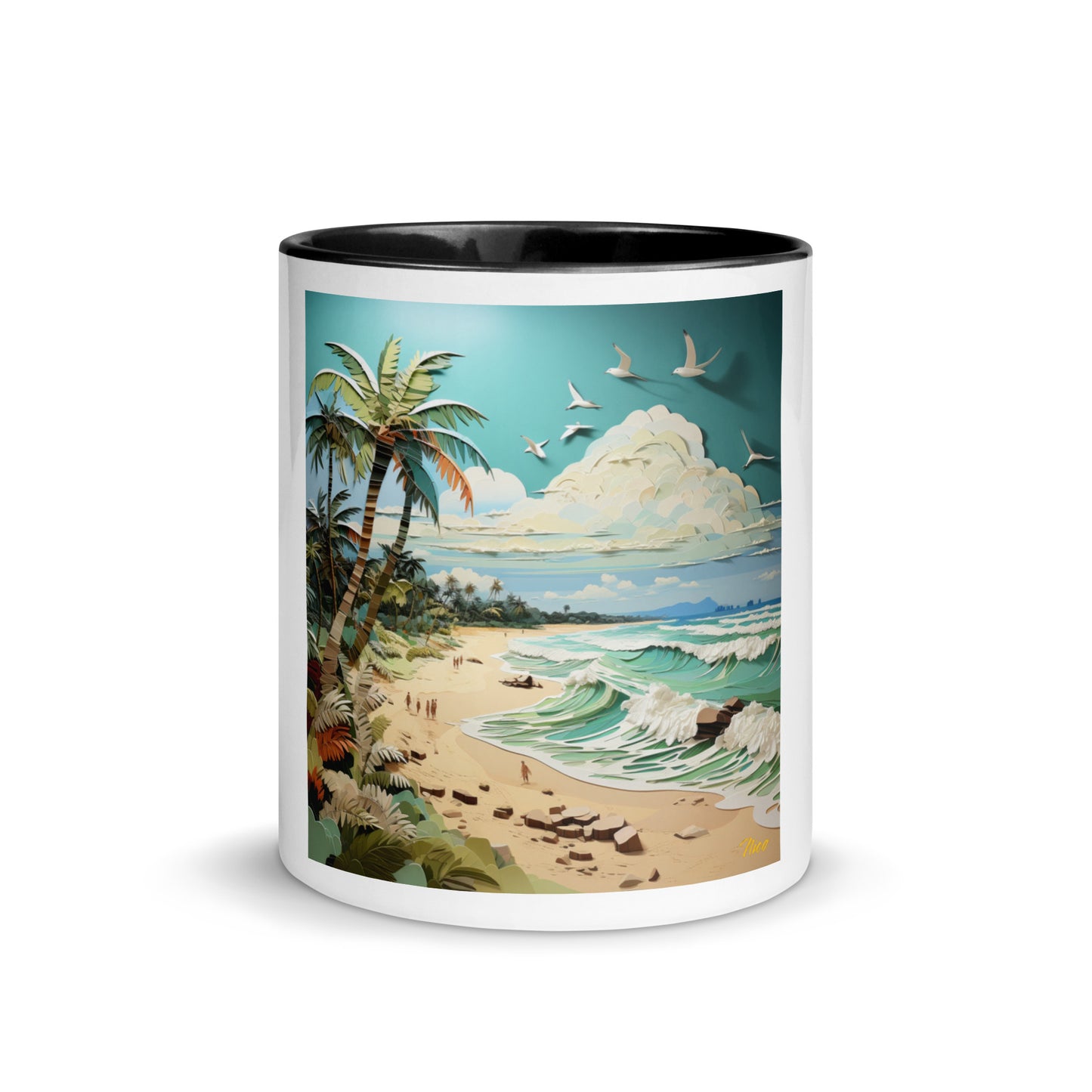 By The Seaside Series Print #2 - Mug with Color Inside