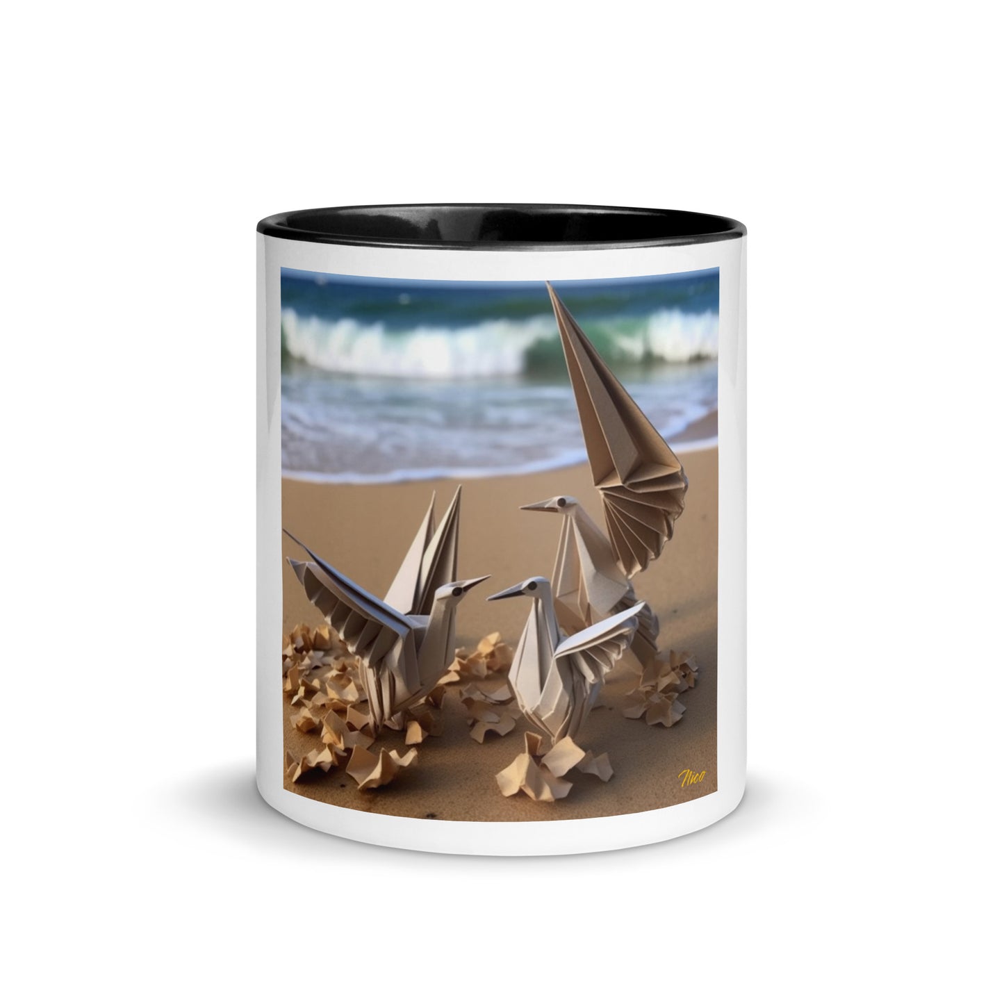 By The Seaside Series Print #1 - Mug with Color Inside