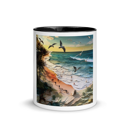 By The Seaside Series Print #6 - Mug with Color Inside