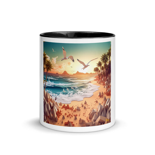 By The Seaside Series Print #4 - Mug with Color Inside