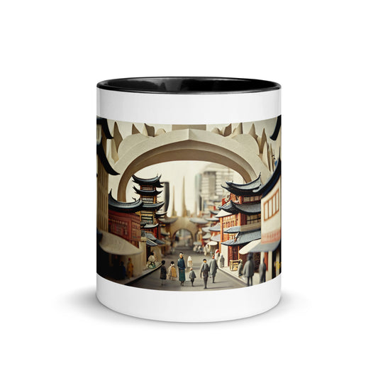 Via The Metropolis Series Print #3 - Mug with Color Inside