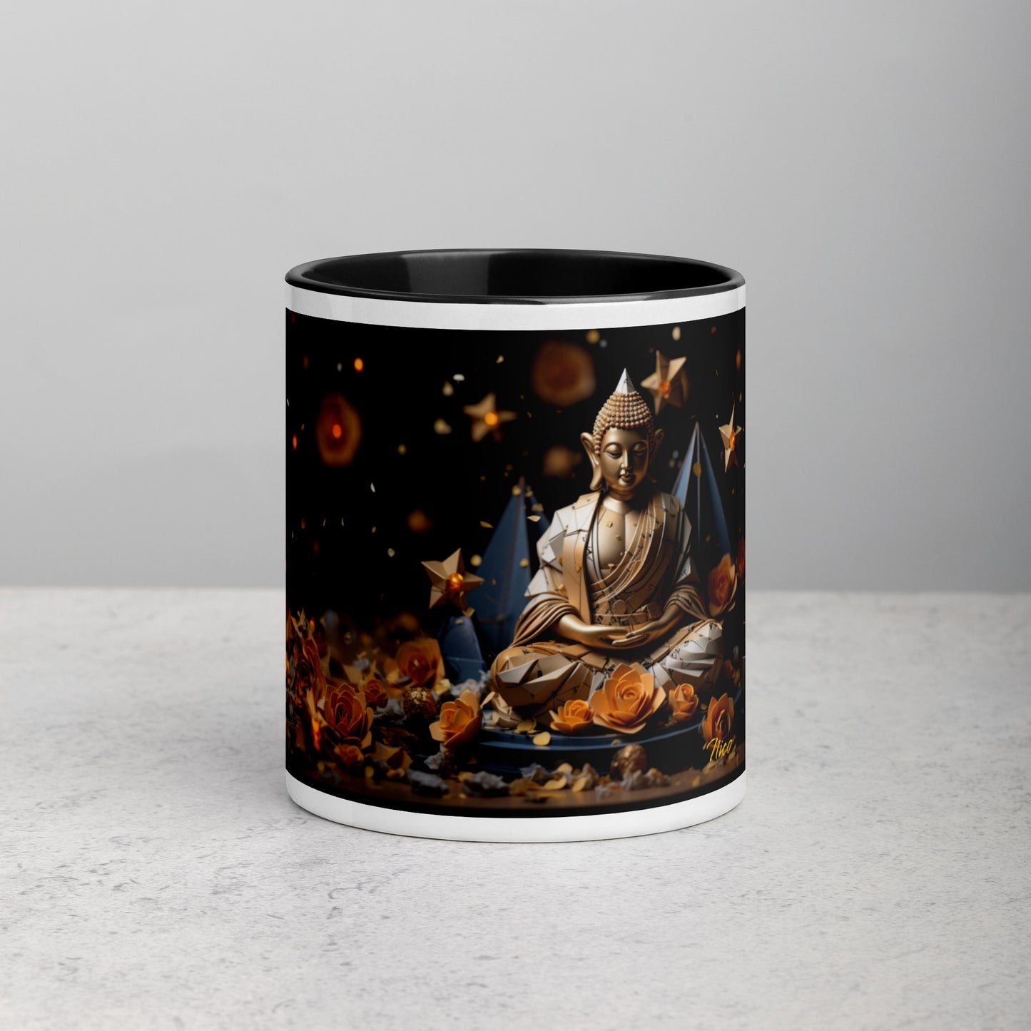 Ascending Buddha Series Print #5 - Mug with Color Inside