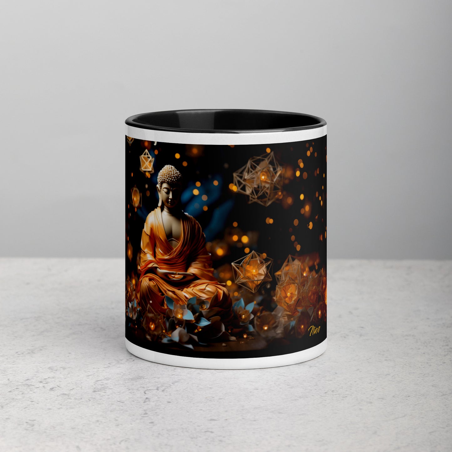 Ascending Buddha Series Print #8 - Mug with Color Inside