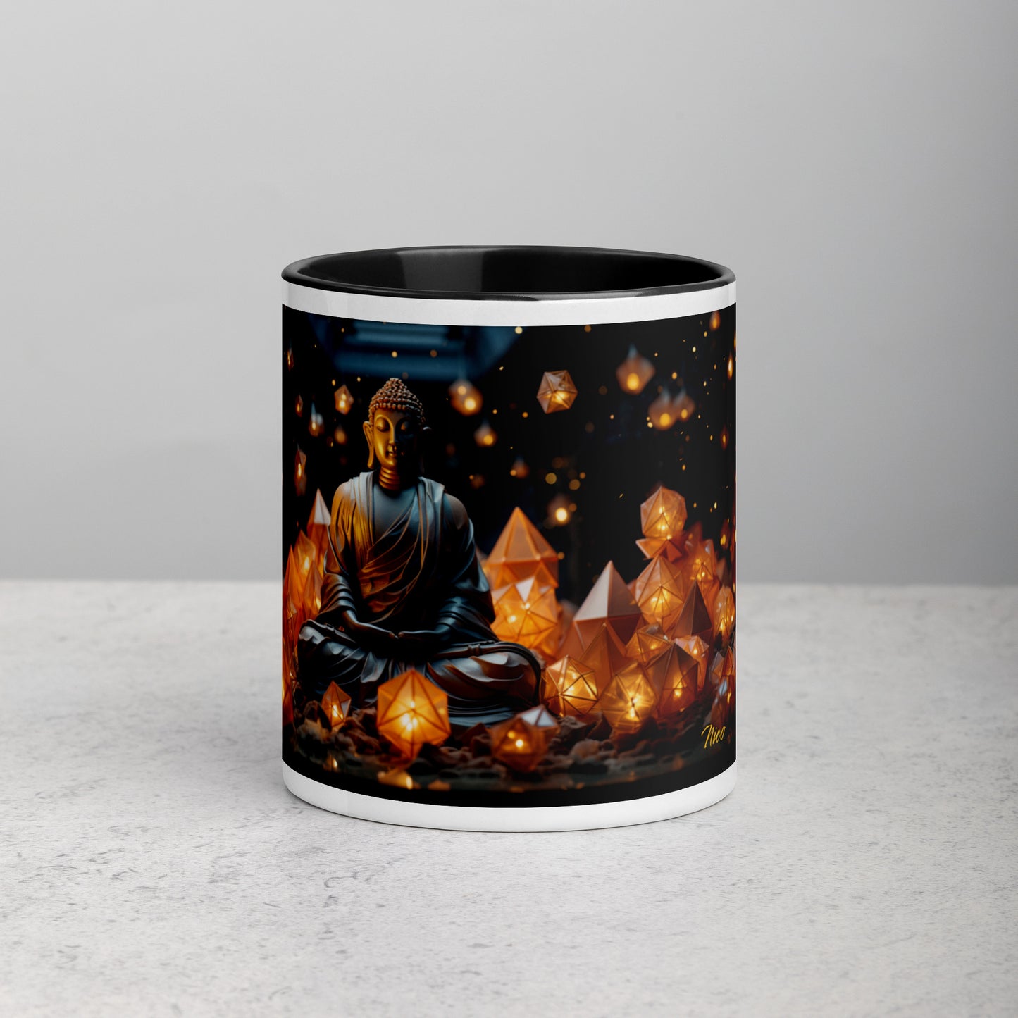 Ascending Buddha Series Print #10 - Mug with Color Inside