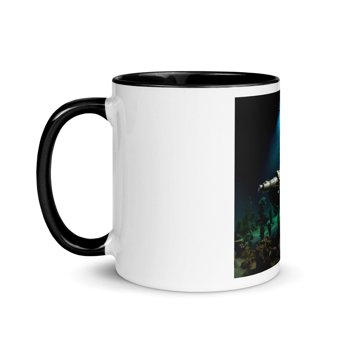 20,000 Leagues Under The Sea Series Print #7 - Mug with Color Inside