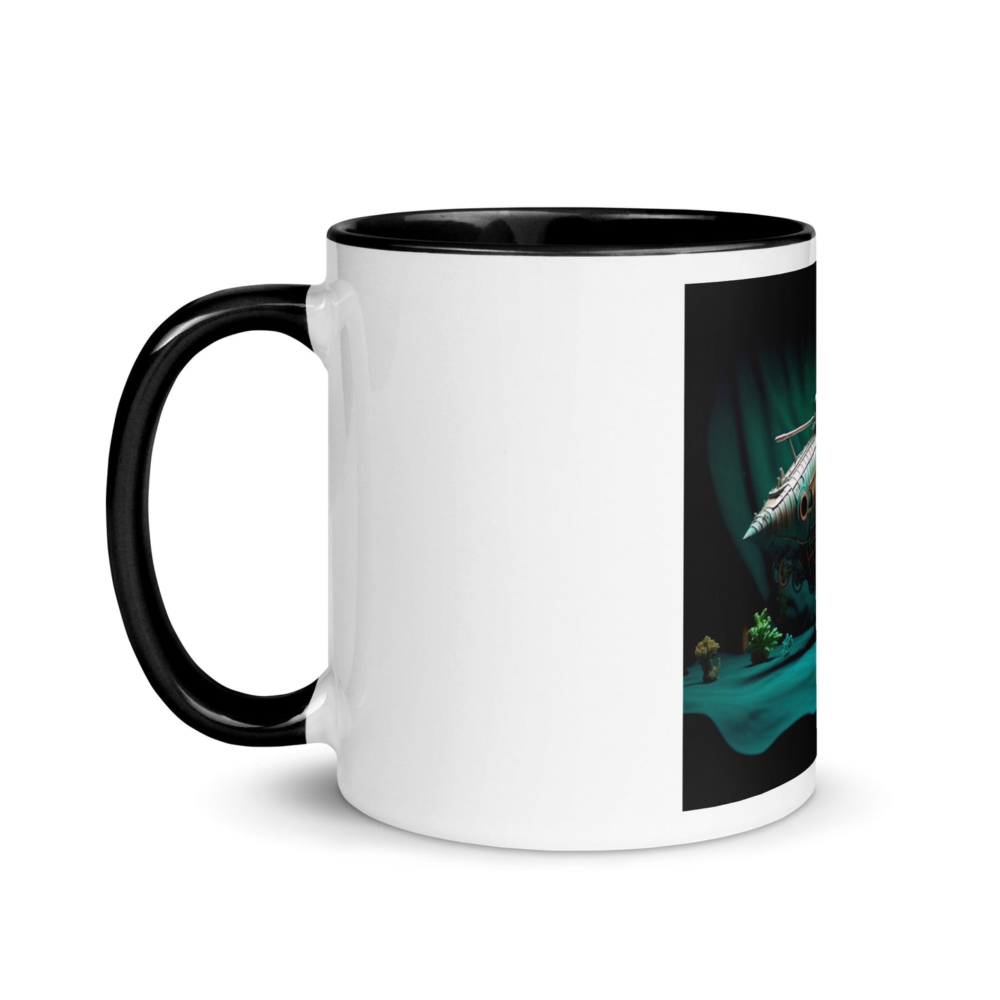 20,000 Leagues Under The Sea Series Print #2 - Mug with Color Inside