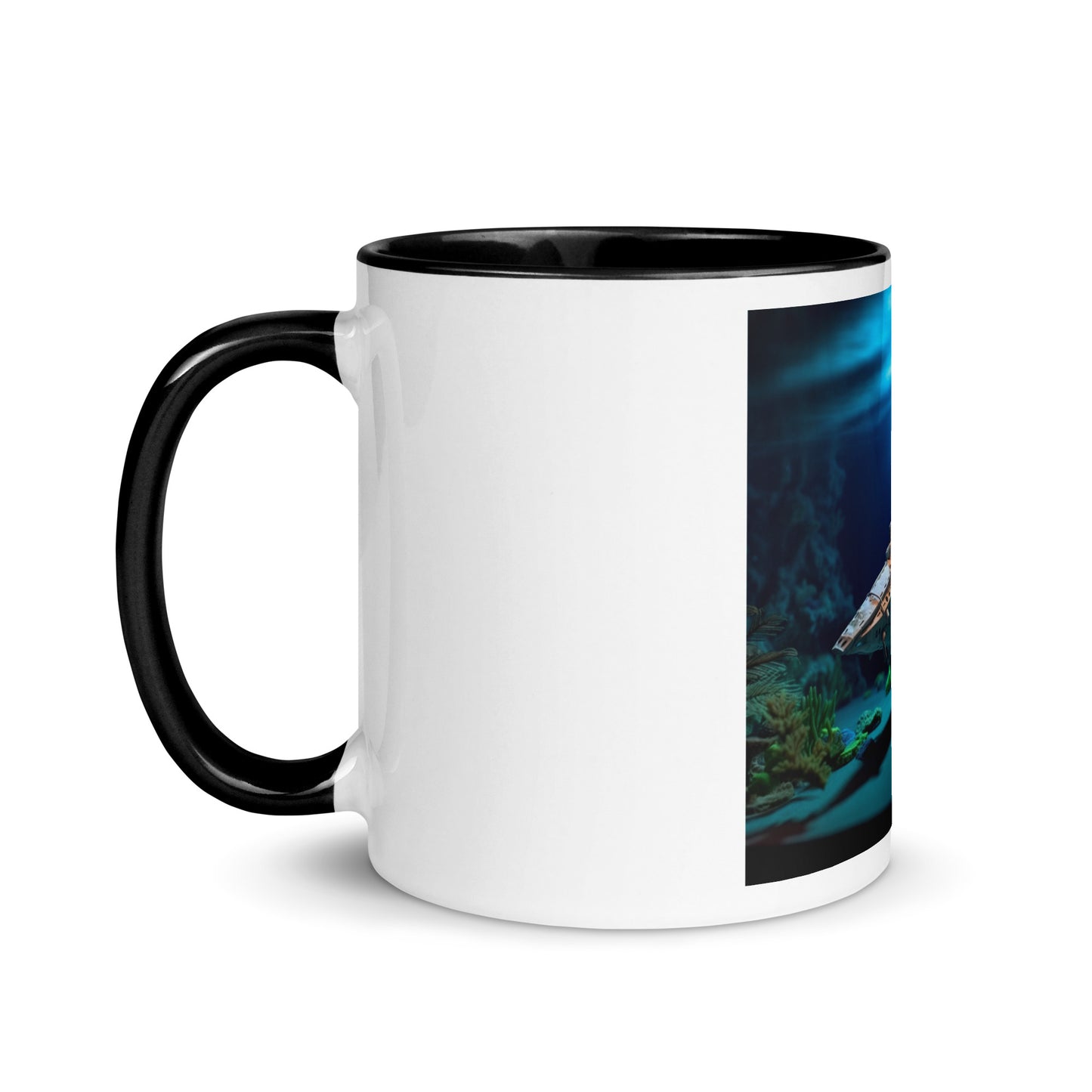 20,000 Leagues Under The Sea Series Print #3 - Mug with Color Inside