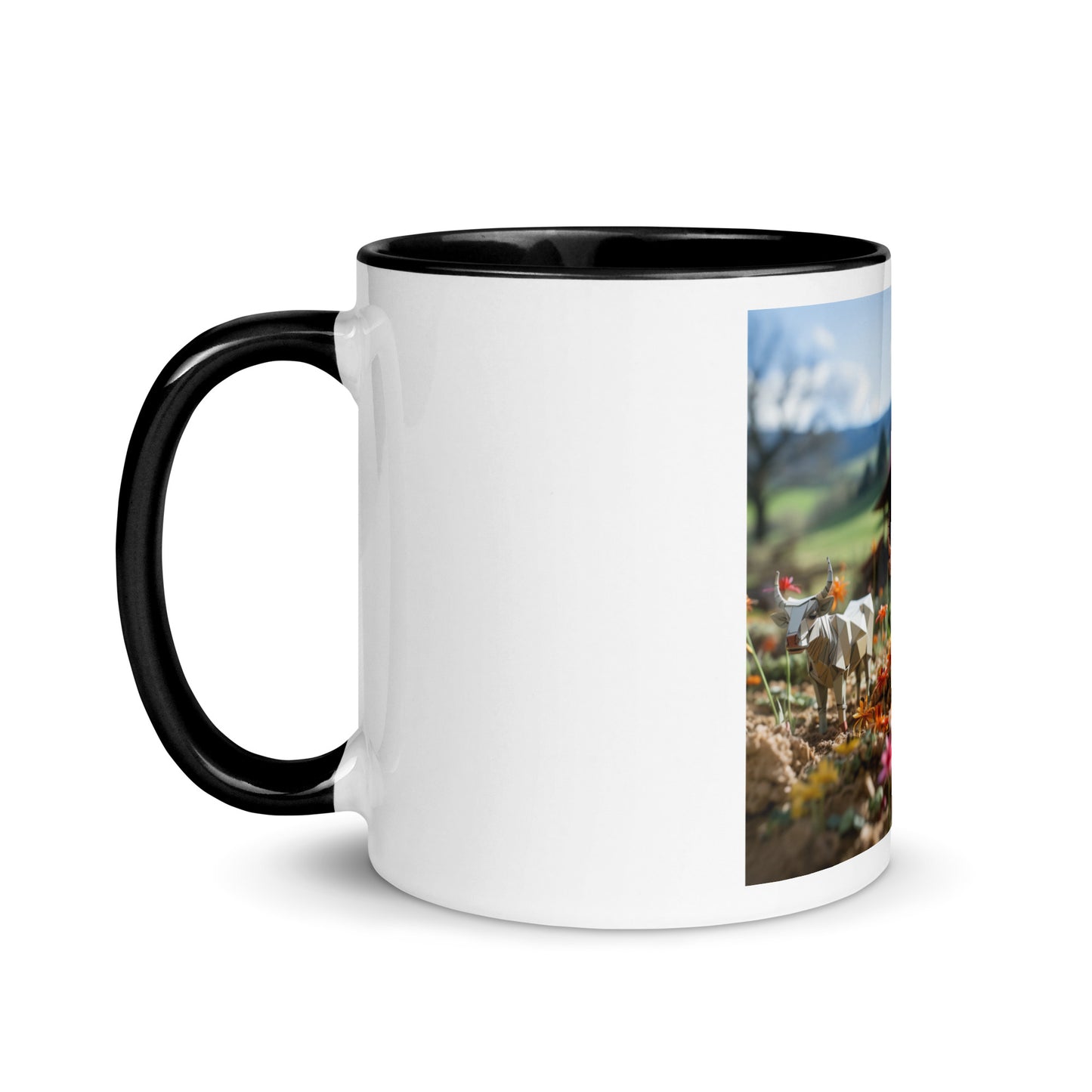 Meadow By The Farm Series Print #8 - Mug with Color Inside