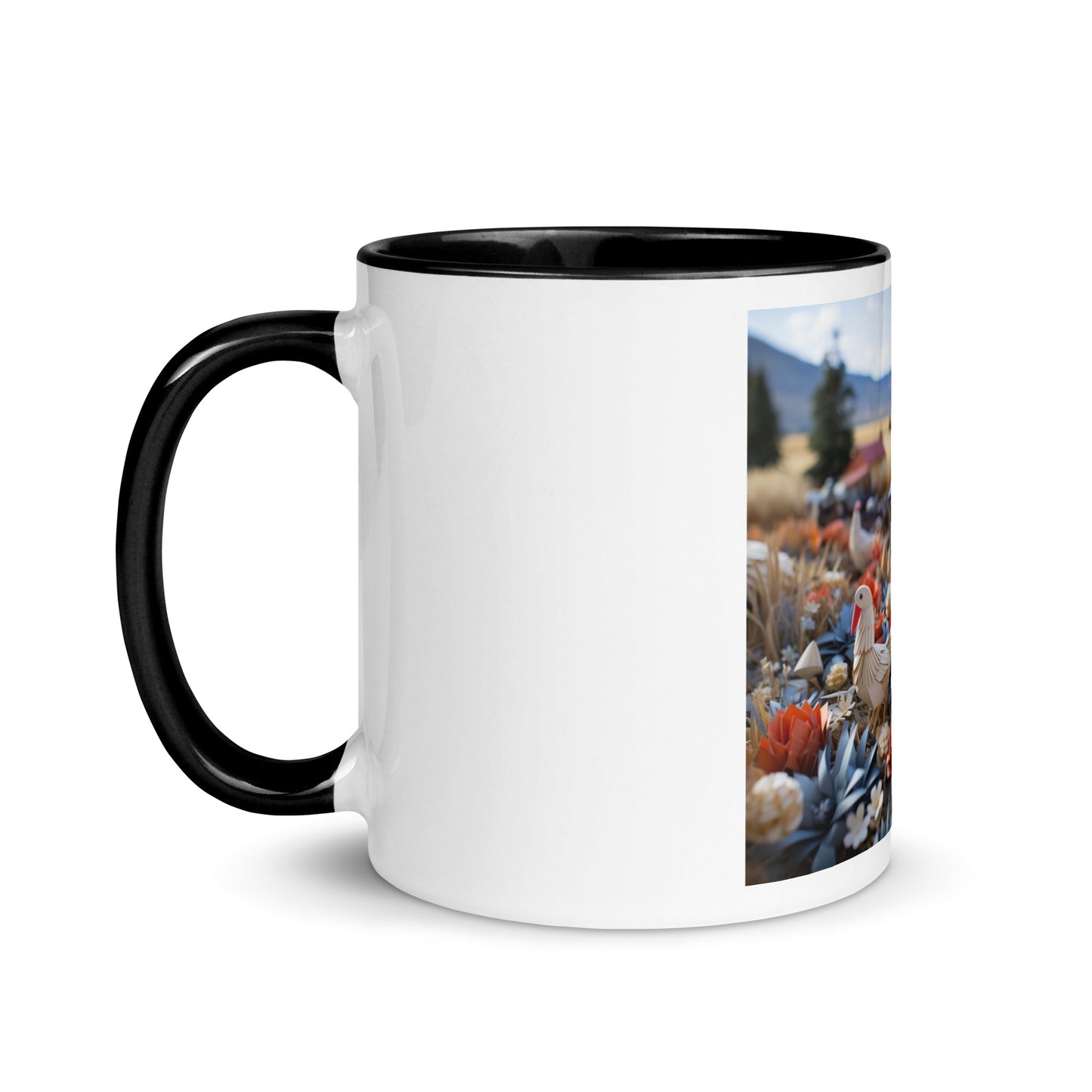 Meadow By The Farm Series Print #6 - Mug with Color Inside