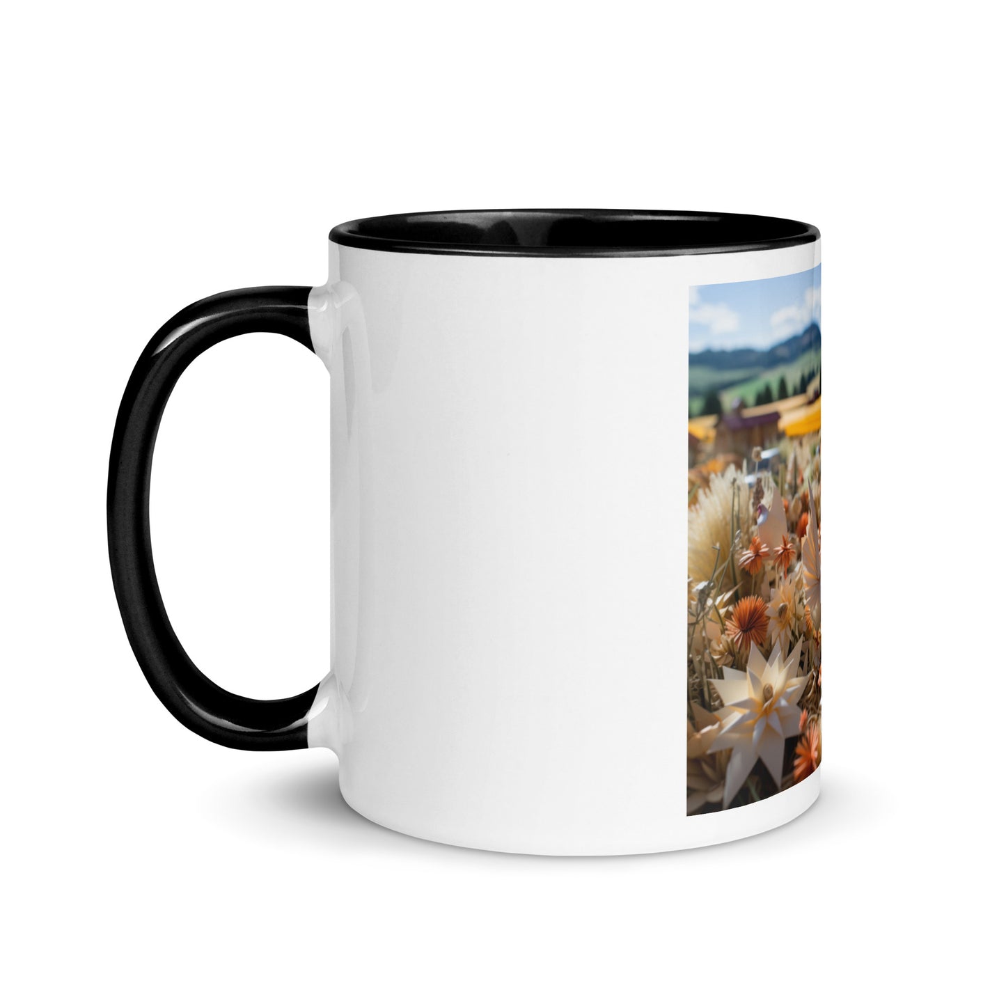 Meadow By The Farm Series Print #7 - Mug with Color Inside