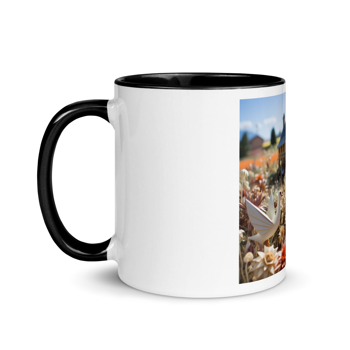 Meadow By The Farm Series Print #9 - Mug with Color Inside