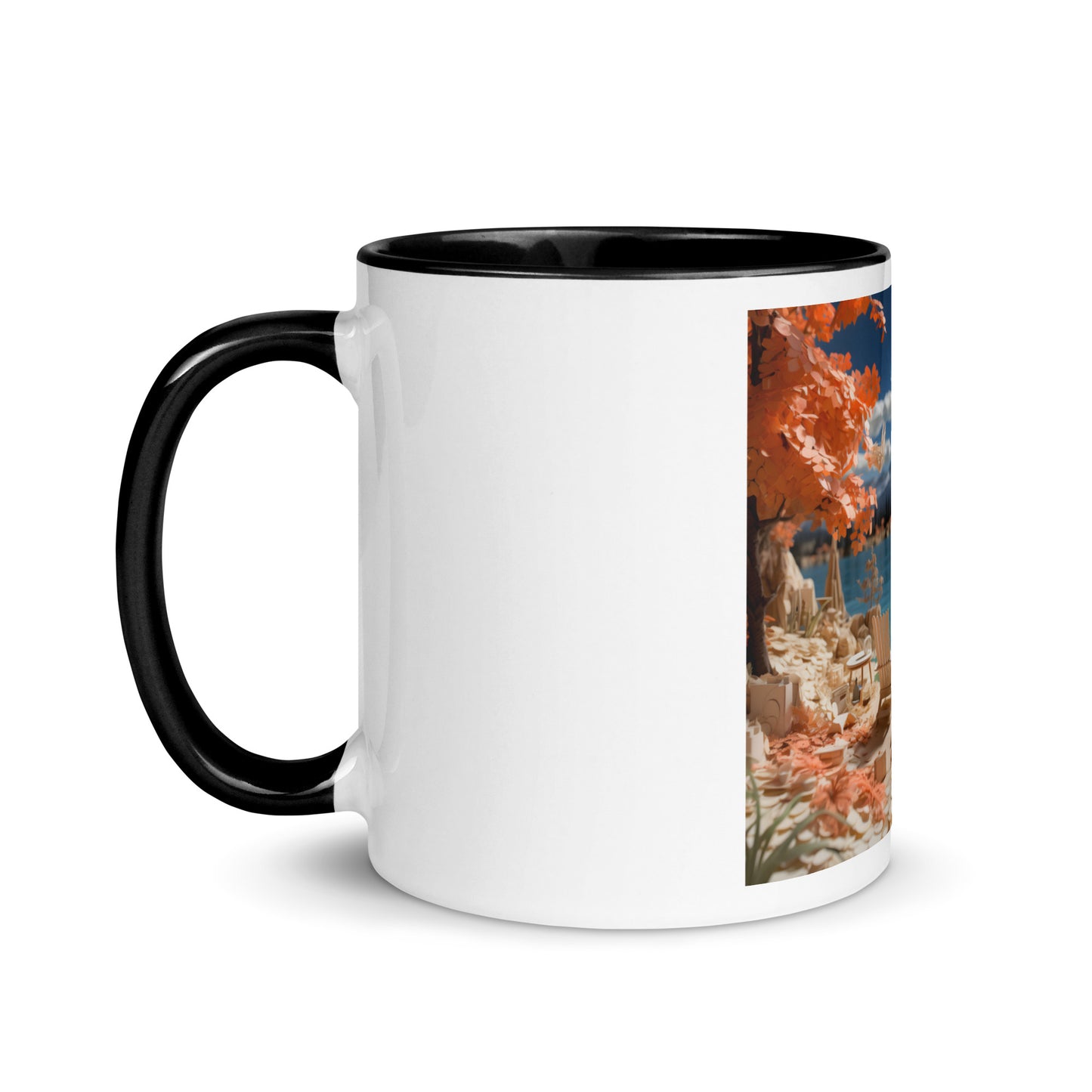 Atop The Mountain Lakeshore Series Print #10 - Mug with Color Inside