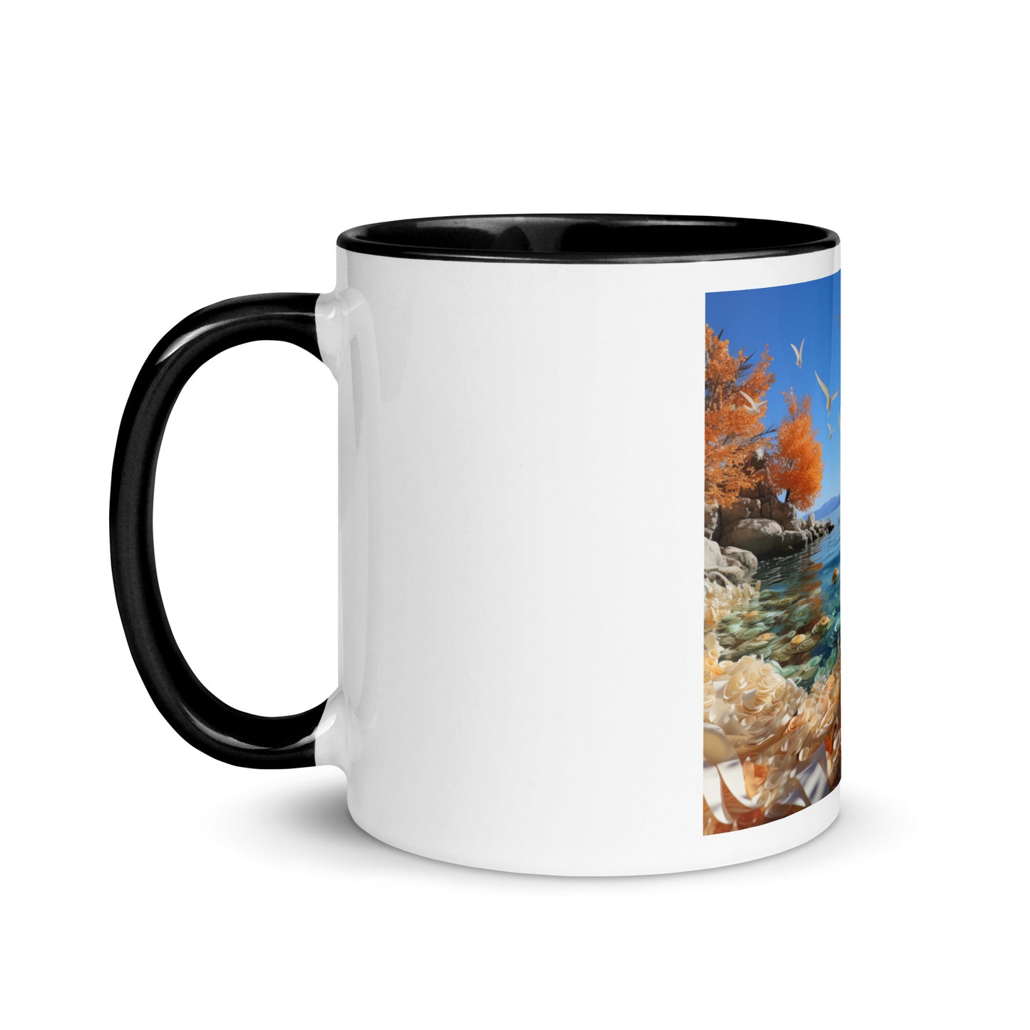 Atop The Mountain Lakeshore Series Print #9 - Mug with Color Inside