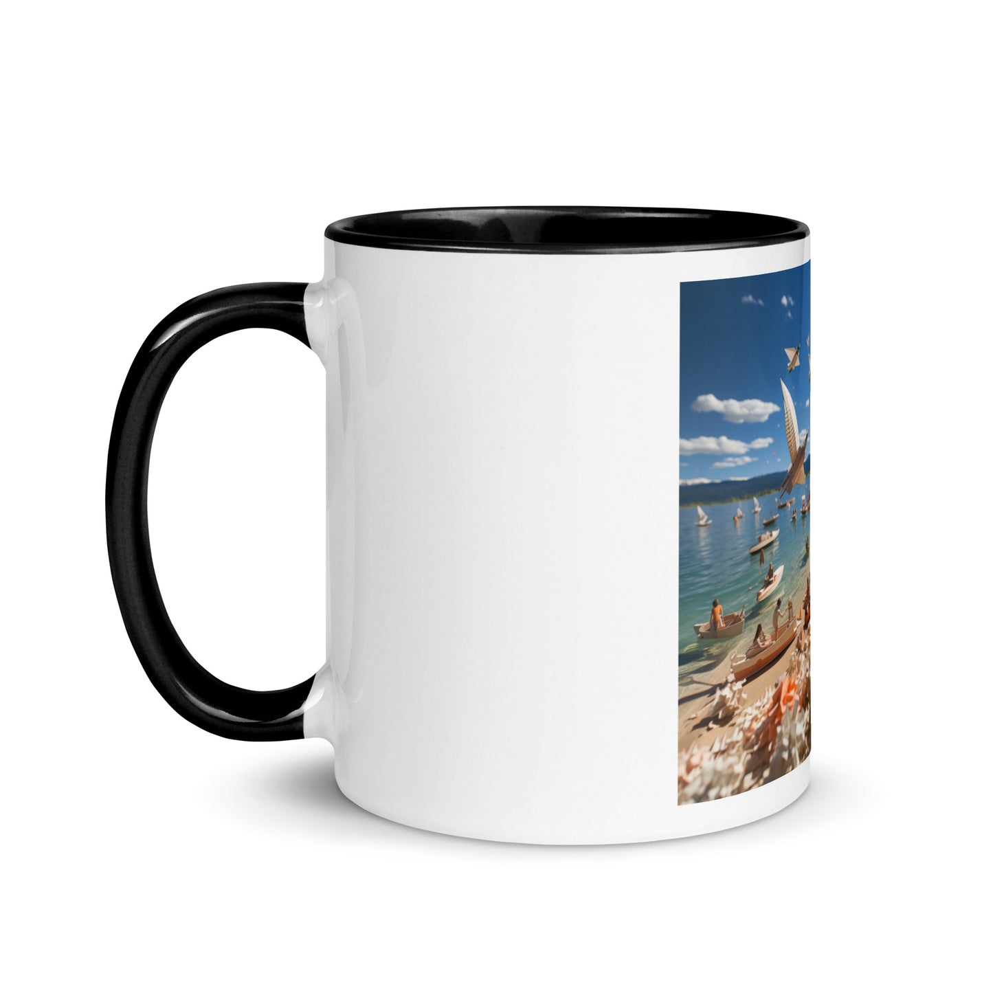 Atop The Mountain Lakeshore Series Print #6 - Mug with Color Inside