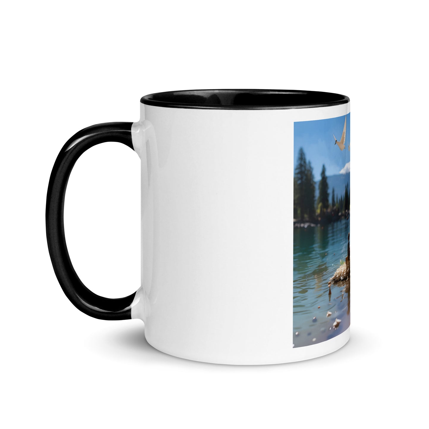 Atop The Mountain Lakeshore Series Print #7 - Mug with Color Inside