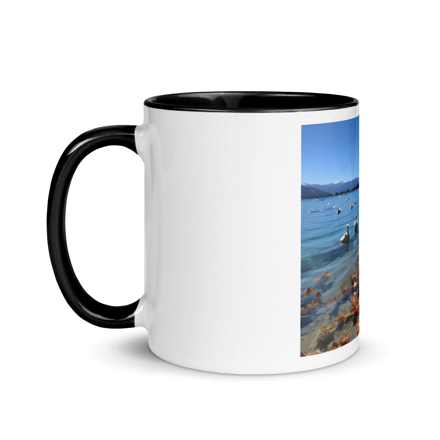 Atop The Mountain Lakeshore Series Print #2 - Mug with Color Inside