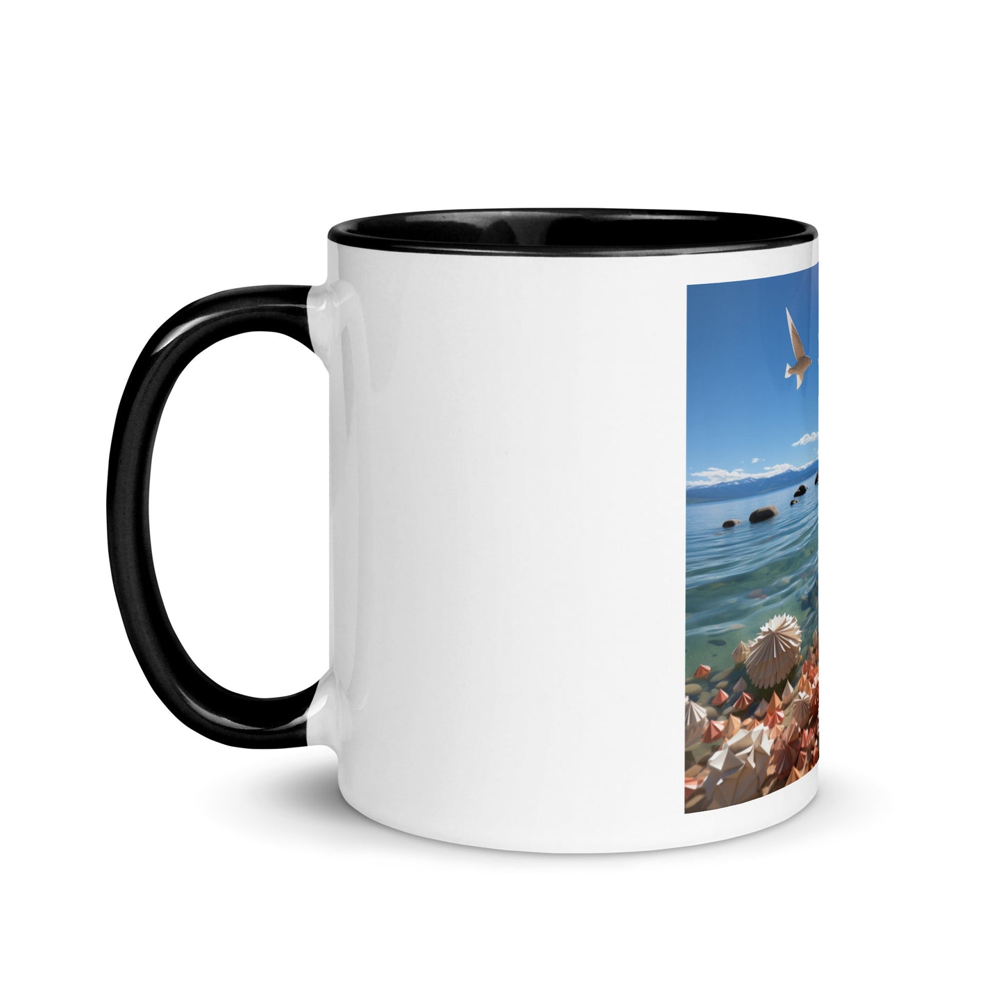 Atop The Mountain Lakeshore Series Print #3 - Mug with Color Inside