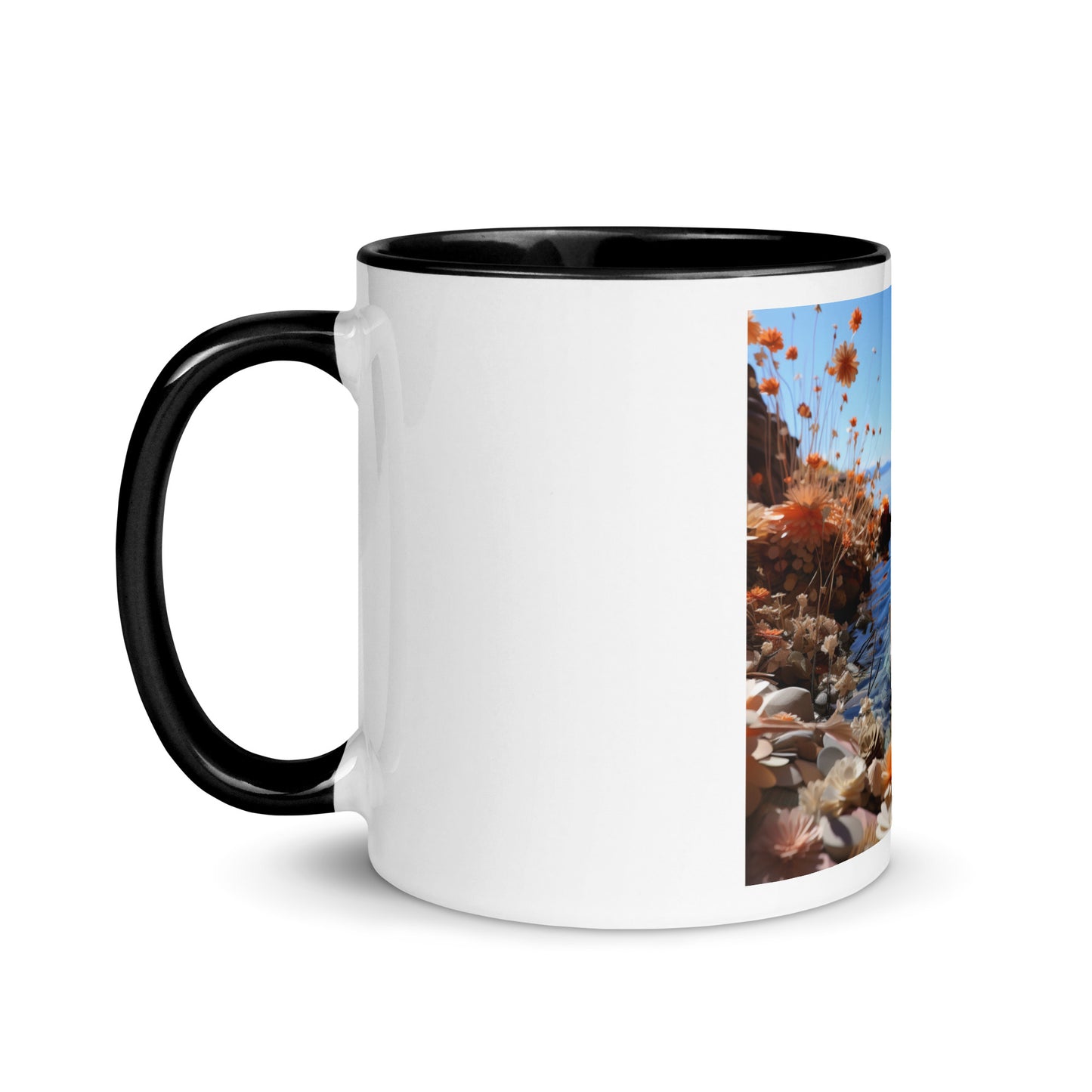 Atop The Mountain Lakeshore Series Print #4 - Mug with Color Inside