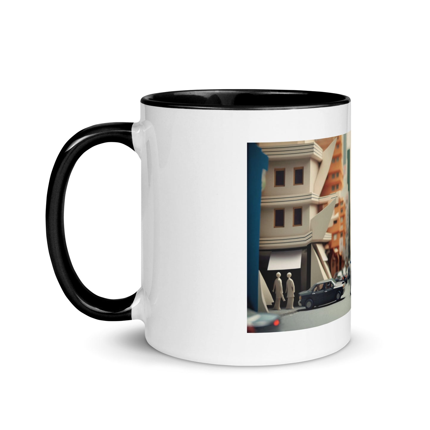 Via The Metropolis Series Print #7 - Mug with Color Inside